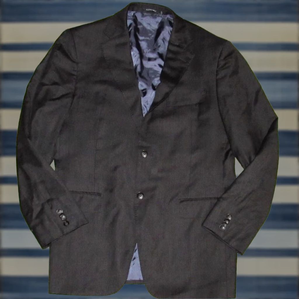 Suitsupply Suitsupply Napoli Blazer Charcoal Grey Wool Single Breasted Regular 44 Long Mens Blazer Size 44R - 1 Thumbnail