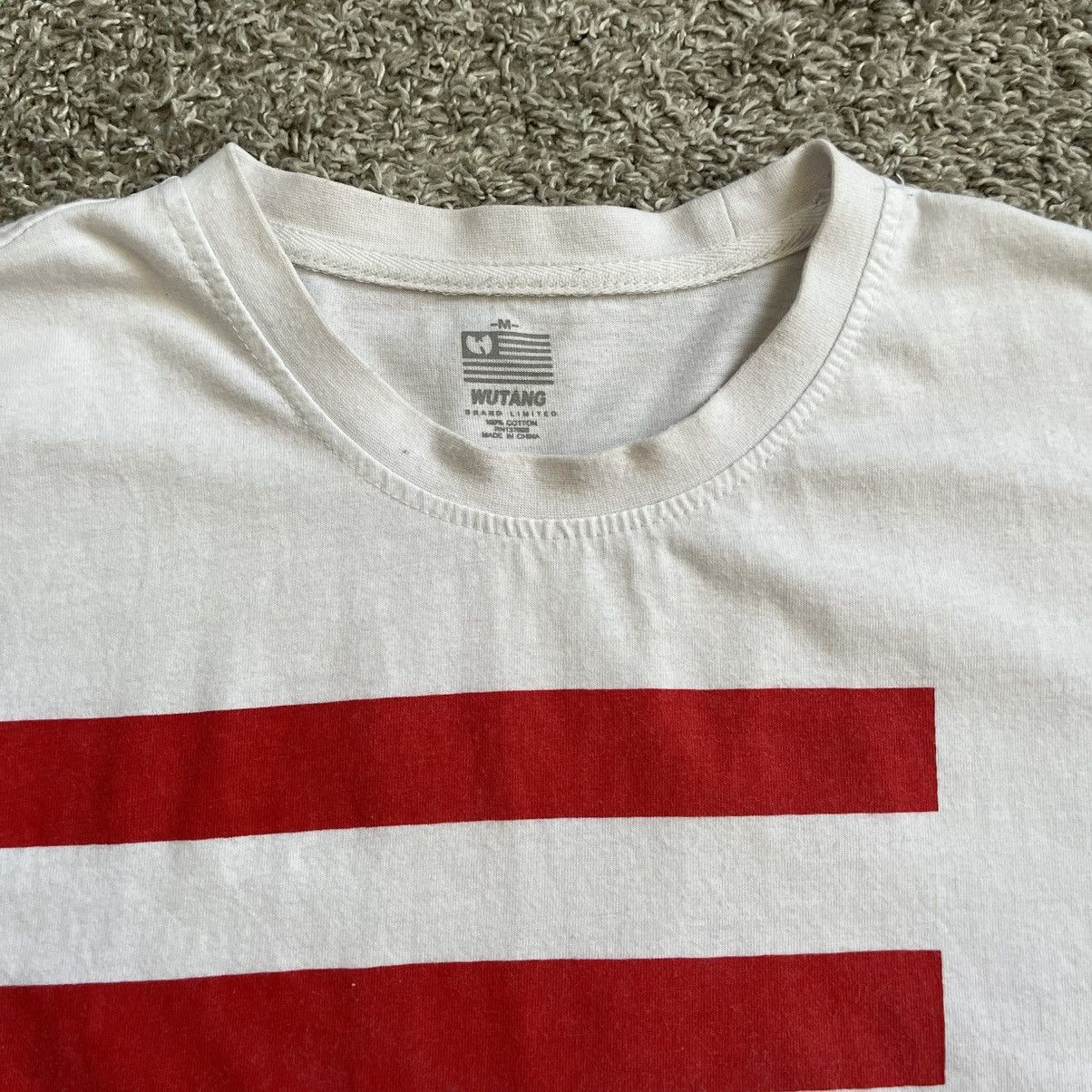 Wu-Tang Clan 🔴Wu-Tang Shirt Size Medium Iron Flag Stripes WuTang Gza Rza Size US M / EU 48-50 / 2 - 5 Thumbnail