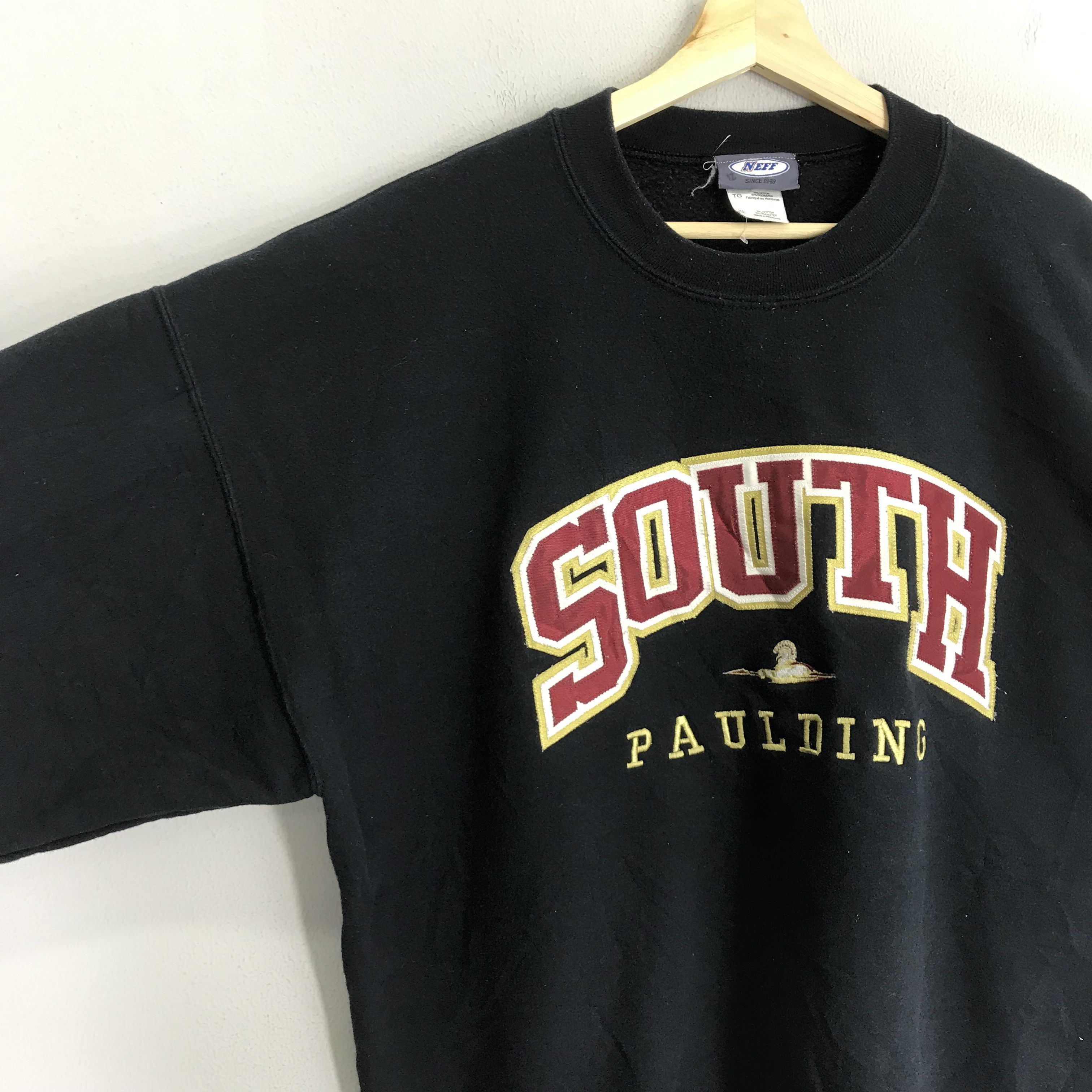 Southpole Vintage Y2K South Paulding Black Sweatshirt - 370 Size US XL / EU 56 / 4 - 4 Thumbnail