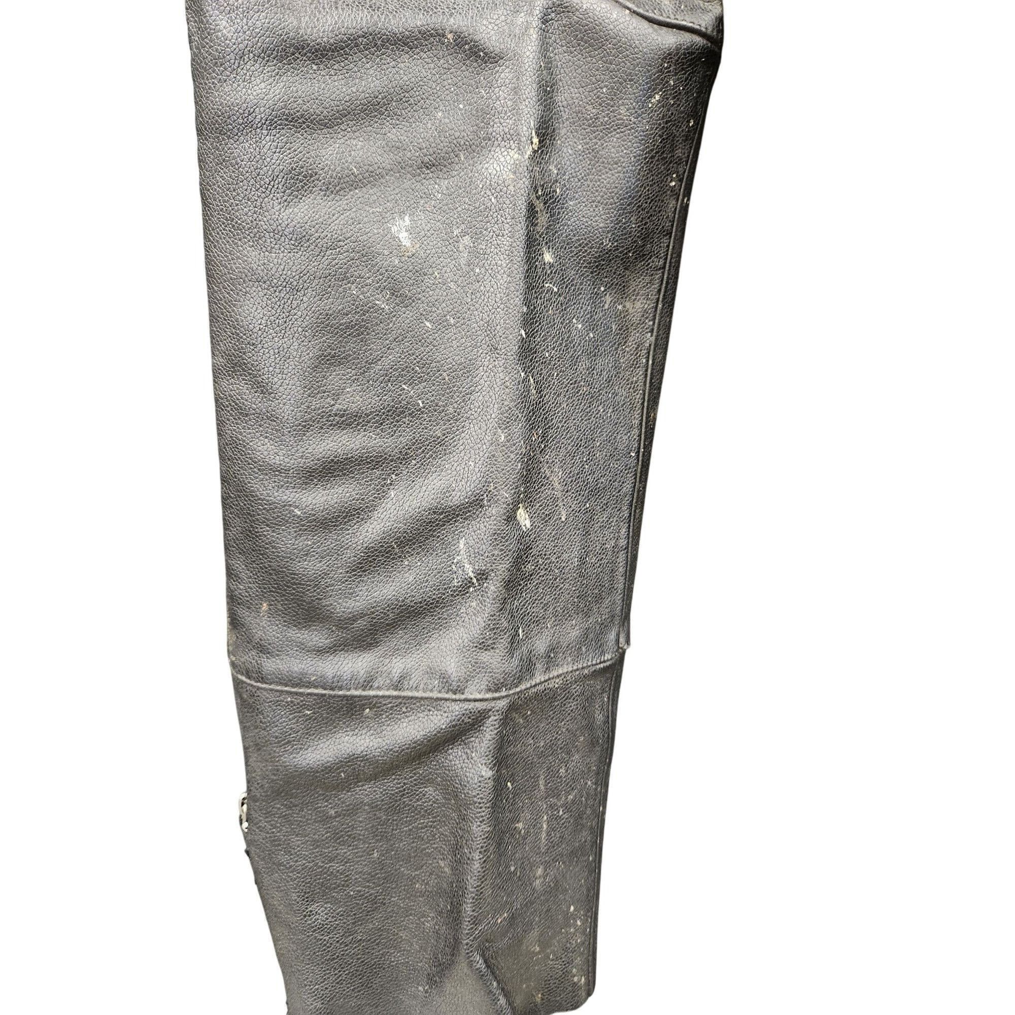 Harley Davidson Harley-Davidson Leather Motorcycle Riding Chaps Black Men’s Size US M / EU 48-50 / 2 - 9 Thumbnail