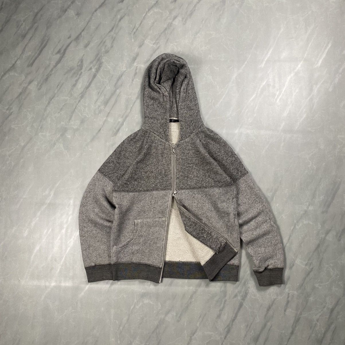 Japanese Brand Japan Grunge Rock Inspired Zip Up Knit Hooded Size US S / EU 44-46 / 1 - 1 Thumbnail
