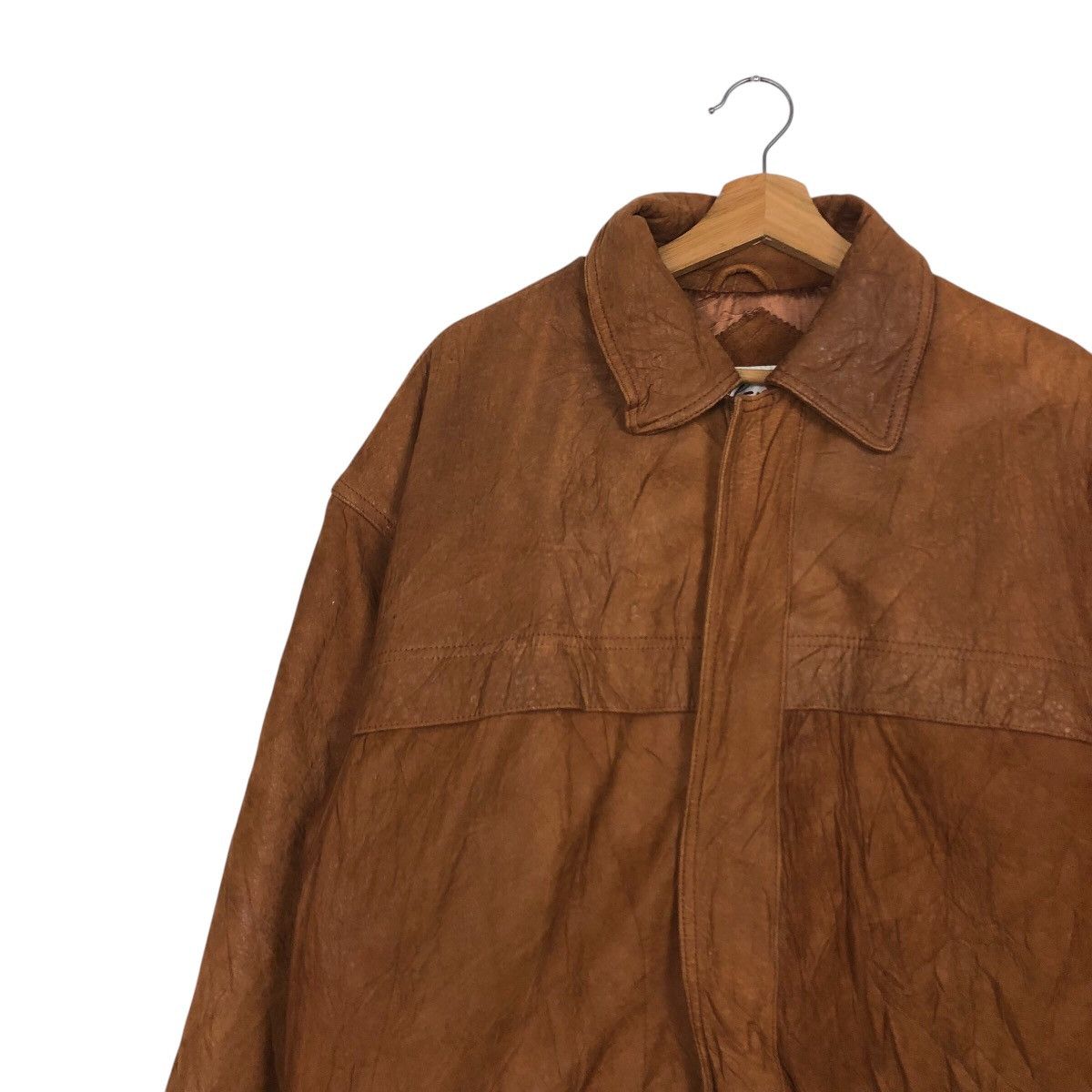 Japanese Brand × Vintage 📌Vintage Genuine Biker Leather Jacket Milanoga Issey Miyake Size US S / EU 44-46 / 1 - 8 Thumbnail