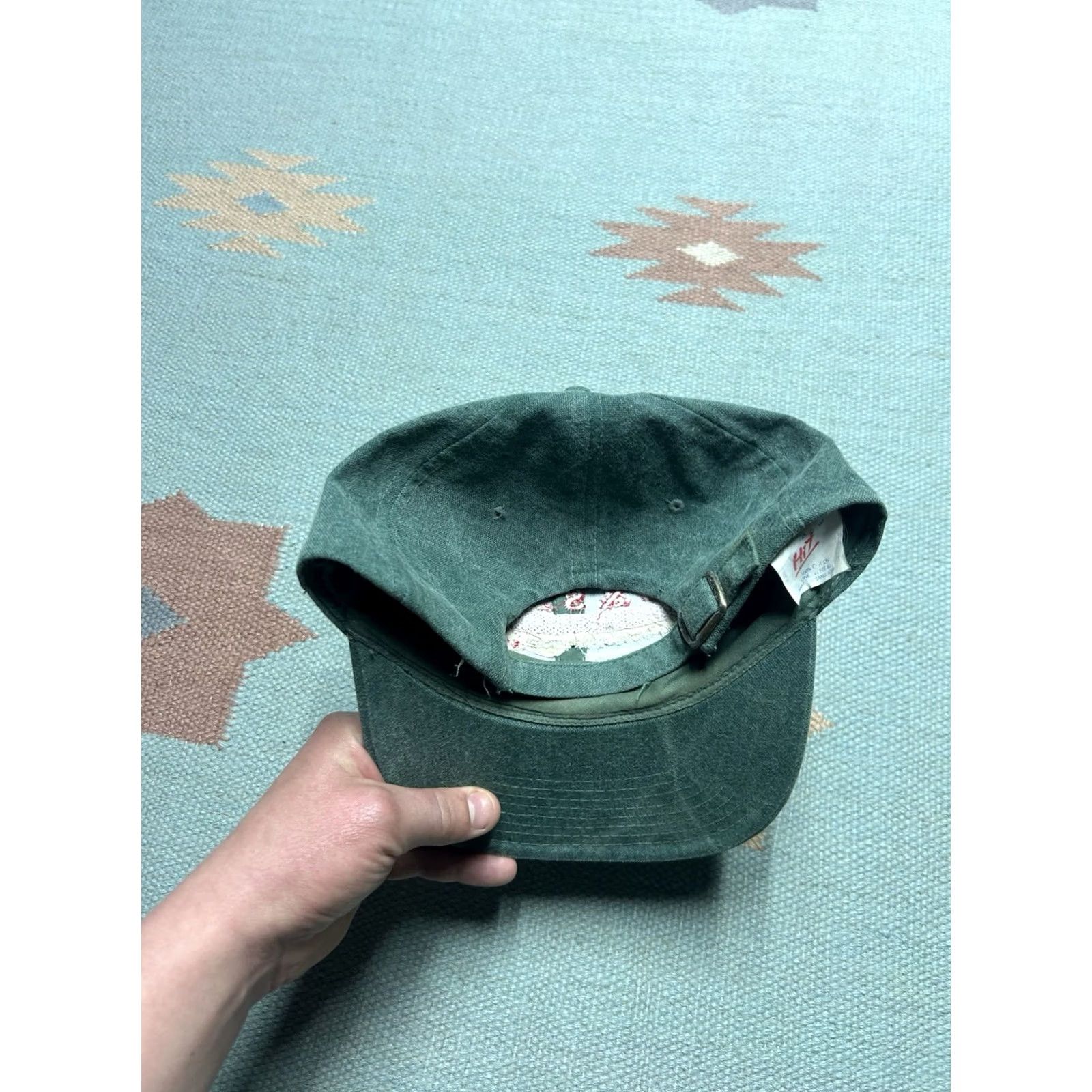 Vintage VINTAGE strapback hat cap S&S contracting insurance stone wash canvas green Men Adjustable Green Strapback Size ONE SIZE - 5 Thumbnail