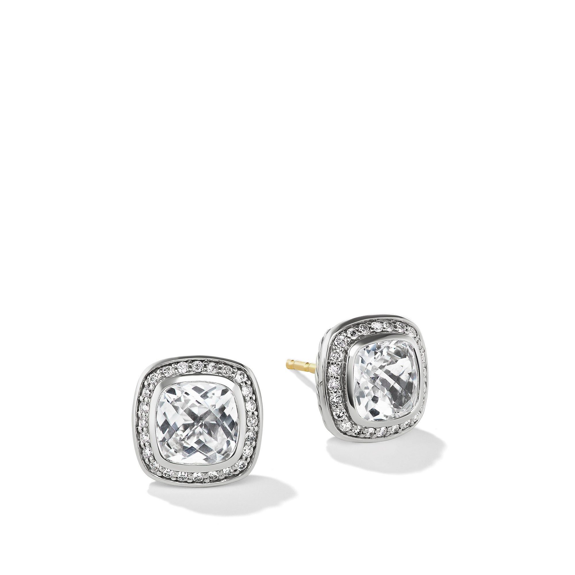 David Yurman o1w1db10525 E12310D Earrings in Silver with Topaz & Diamond Size ONE SIZE - 1 Thumbnail