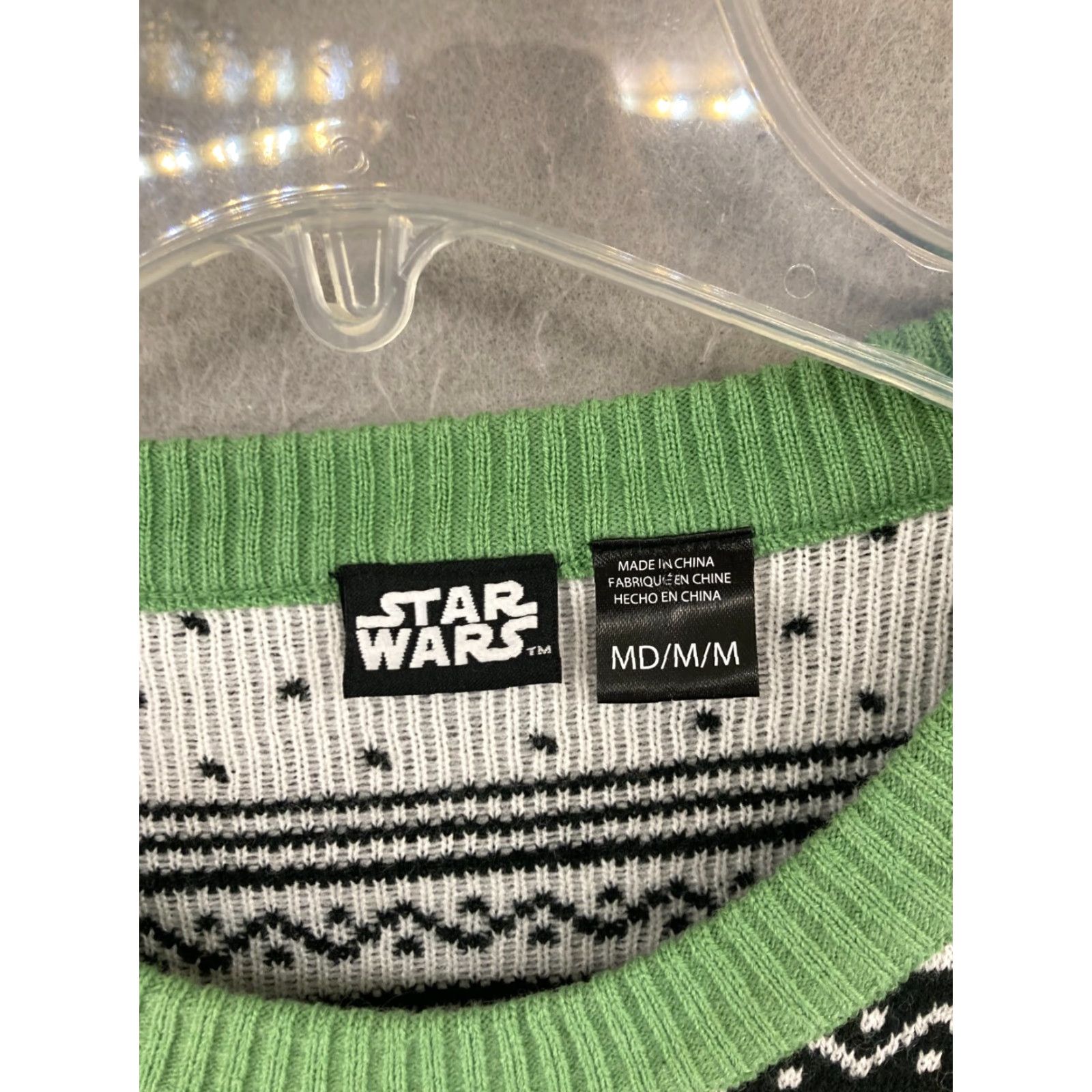 Star Wars Star Wars Mens Ugly Christmas Sweater Medium Grogu Mandelorian Size US M / EU 48-50 / 2 - 5 Thumbnail