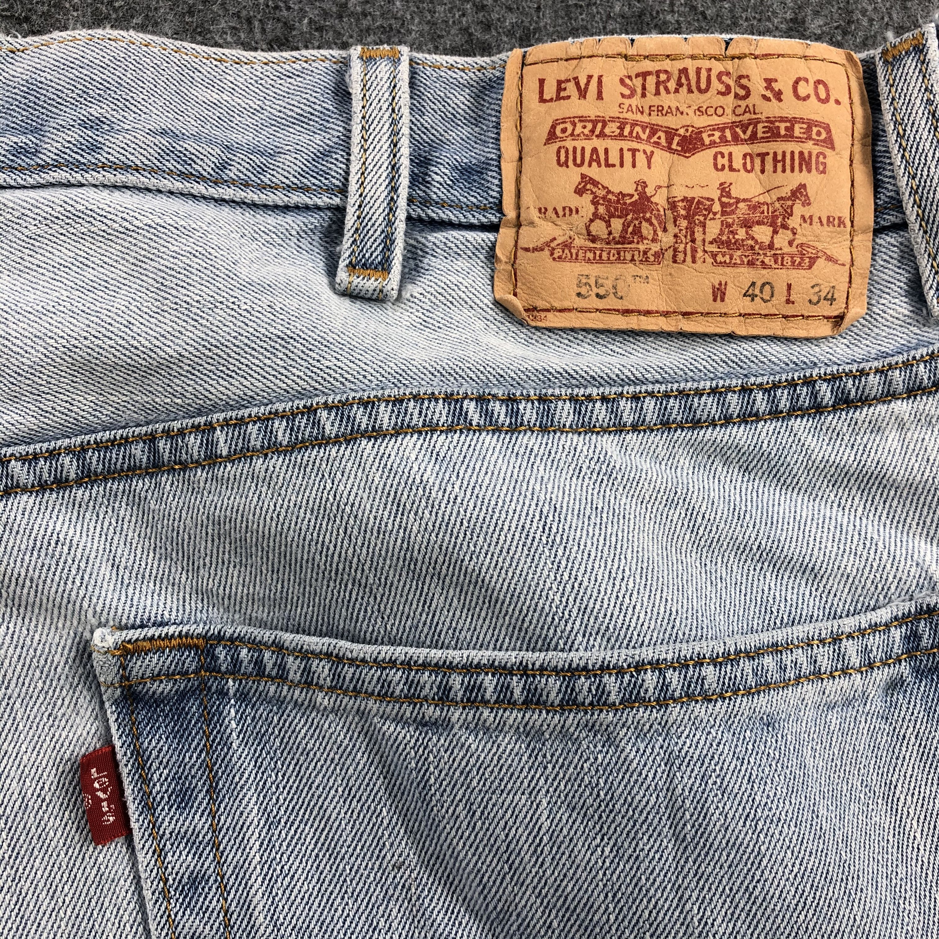 Levi's × Vintage Vintage Light Wash Levis 550 Jeans-JM1185 Size US 39 - 6 Thumbnail