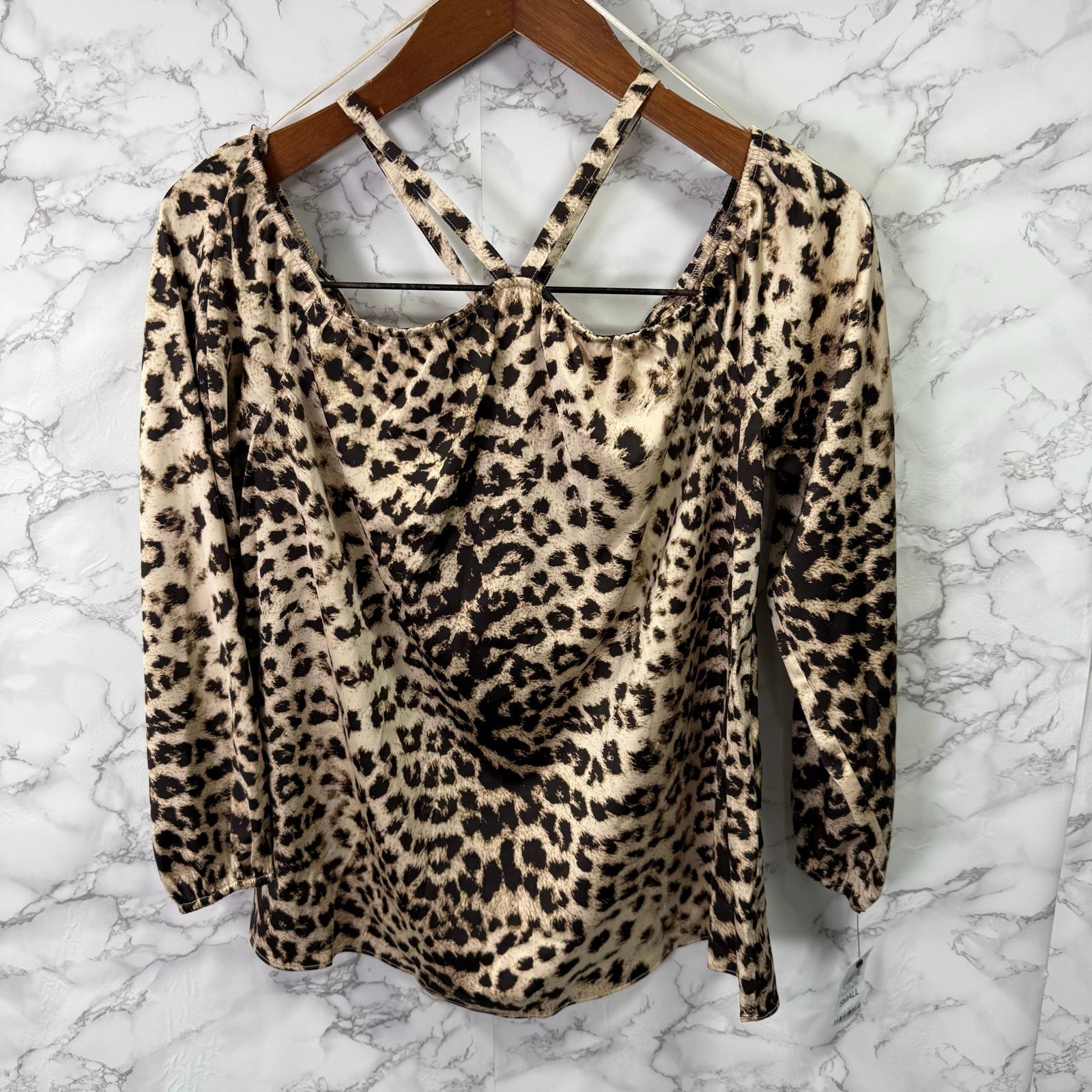 Macys I.N.C Women’s Blouse Top sz S Animal Print NEW # G529 Size S / US 4 / IT 40 - 5 Thumbnail