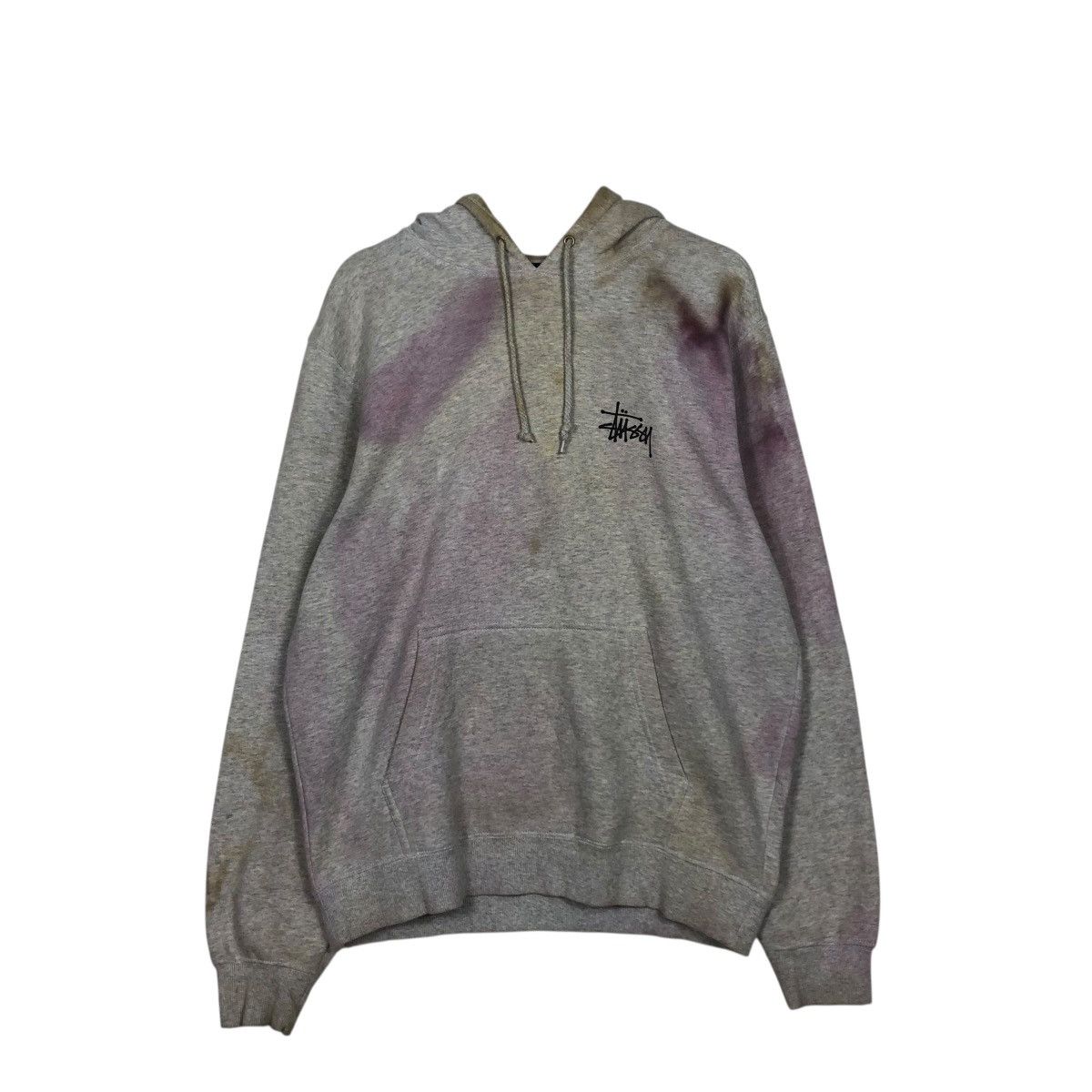 Stussy 🔥VINTAGE HOODIE STUSSY BIG LOGO ACID WASH DISTRESSED DESIGN Size US M / EU 48-50 / 2 - 13 Thumbnail