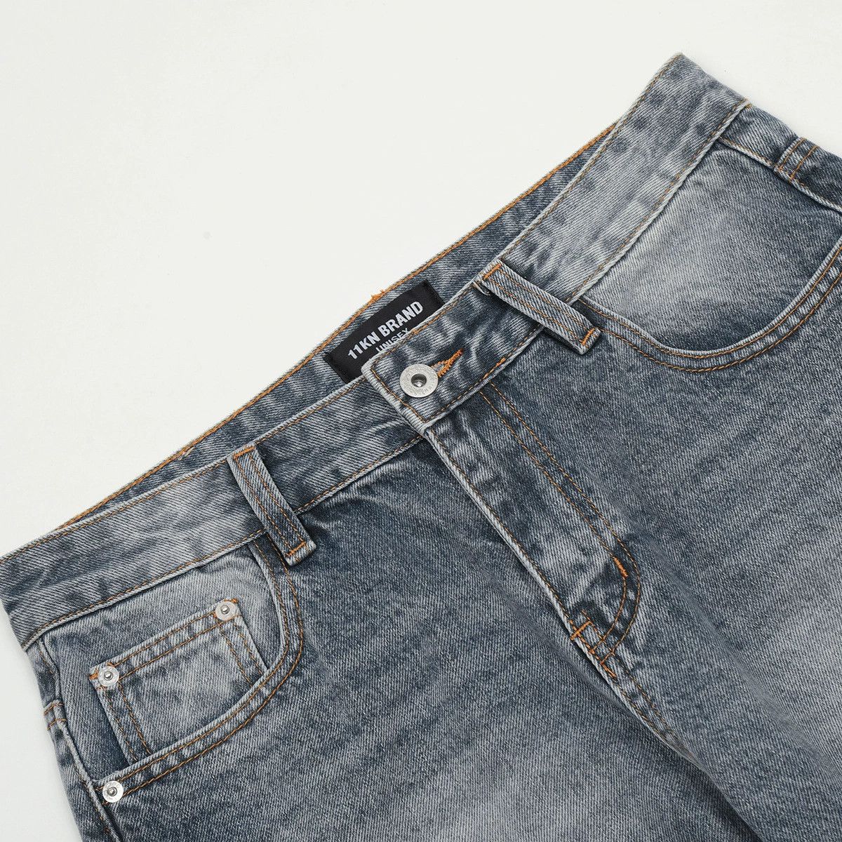 Japanese Brand × Jean High street men's distressed washed flared ripped jeans Size US 32 / EU 48 - 3 Thumbnail