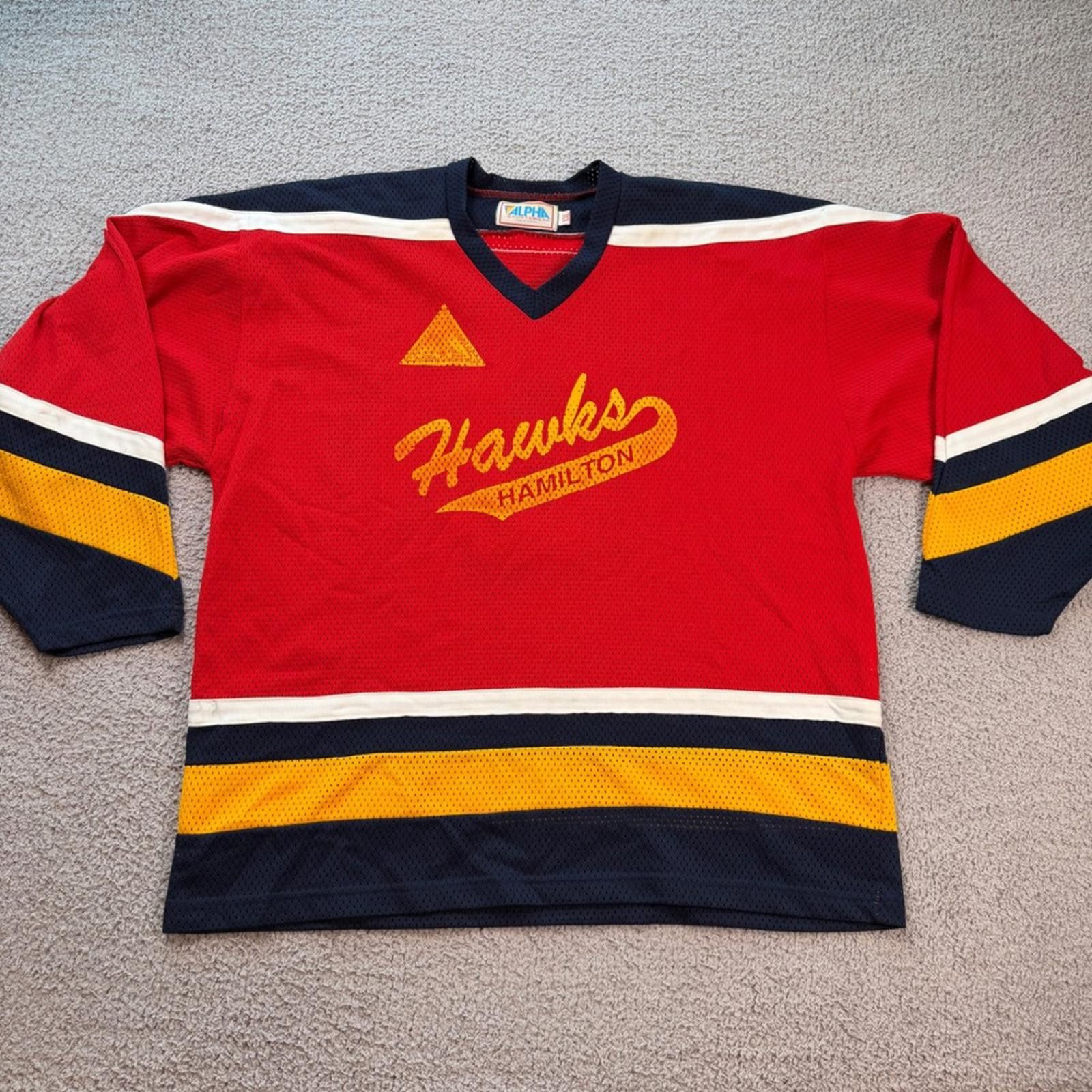 Other Vintage Hamilton Hawks Hockey Jersey Red Men XXL Made Canada Size US XXL / EU 58 / 5 - 1 Thumbnail