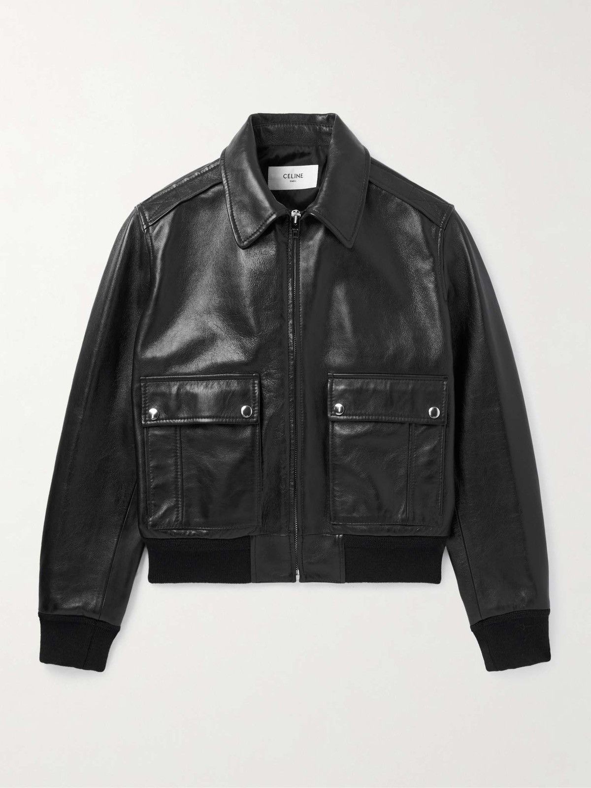 Celine $5.2k Celine Leather Blouson Jacket Size US M / EU 48-50 / 2 - 3 Thumbnail