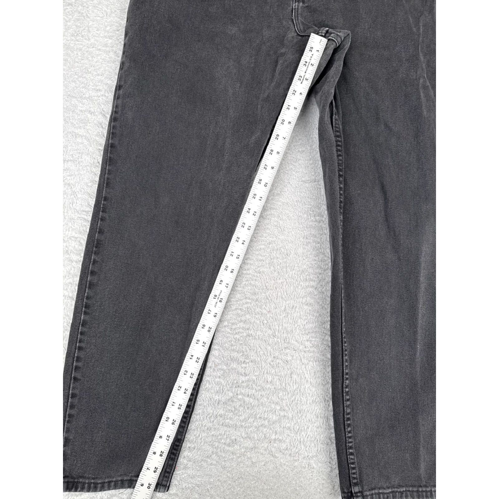 Lee Lee Tapered Jeans Womens 8M Gray Charcoal Wash High Rise Relaxed Denim 32x31 Jeans Womens 8M Gray Charcoal Wash 90s Vintage Lee Logo Pocket Jeans Size 30" / US 8 / IT 44 - 7 Thumbnail