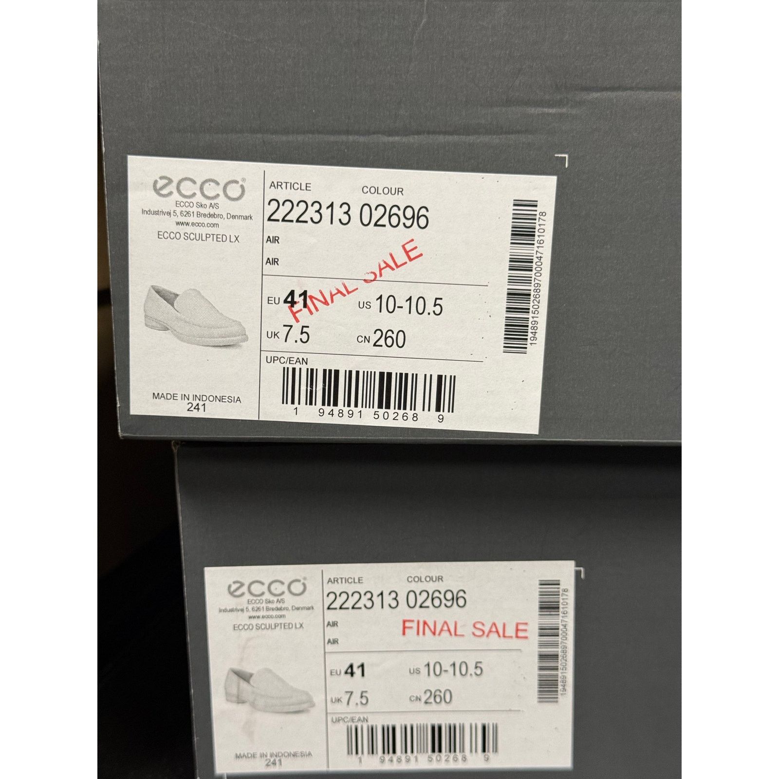 Ecco ECCO WOMEN'S 41 SCULPTED LX WHITE LEATHER LOAFER NIB 222313 Size US 10 / IT 40 - 6 Thumbnail