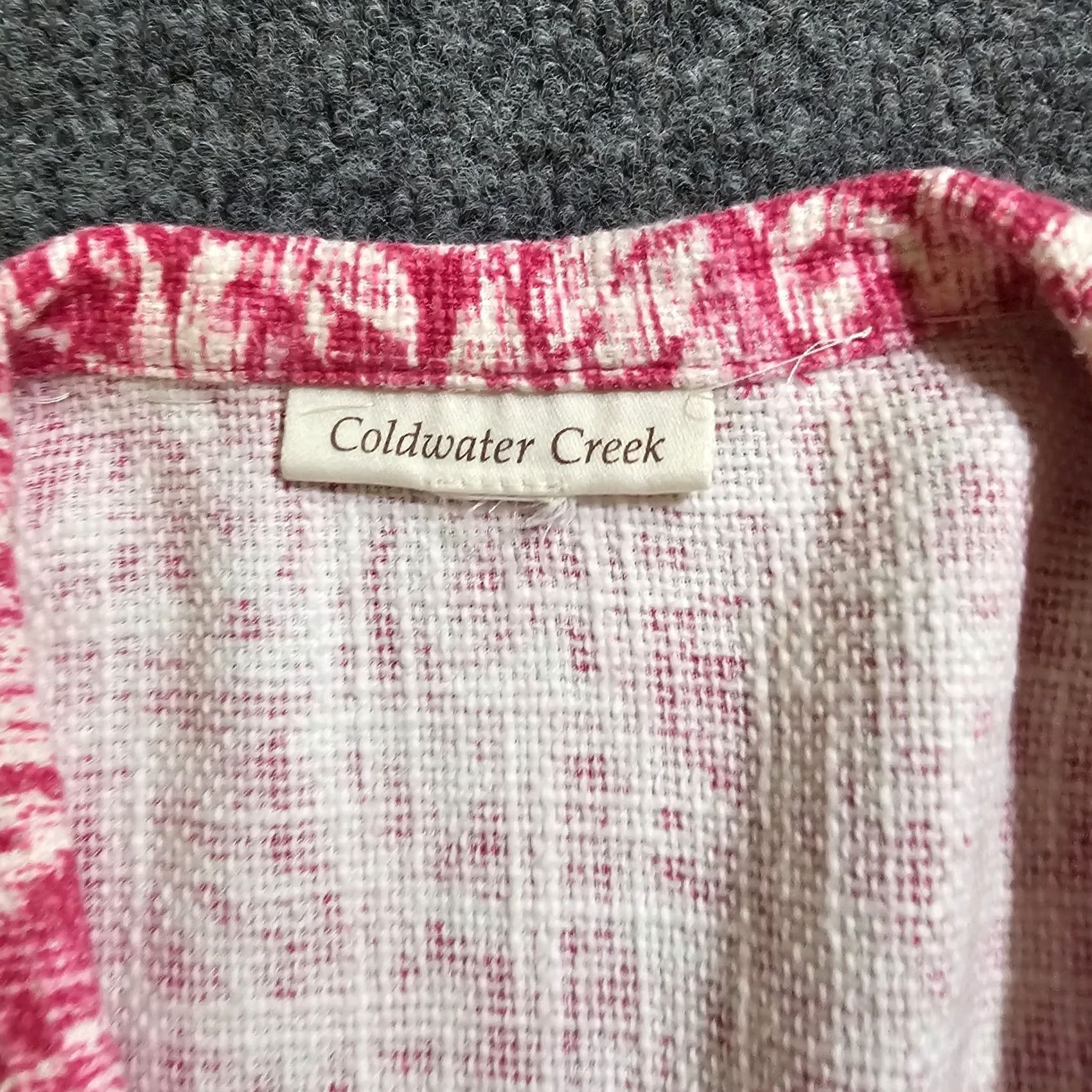 Coldwater Creek Coldwater Creek Blazer Women L Pink White Floral 3/4 Sleeve Tweed Jacket Career Size L / US 10 / IT 46 - 3 Thumbnail