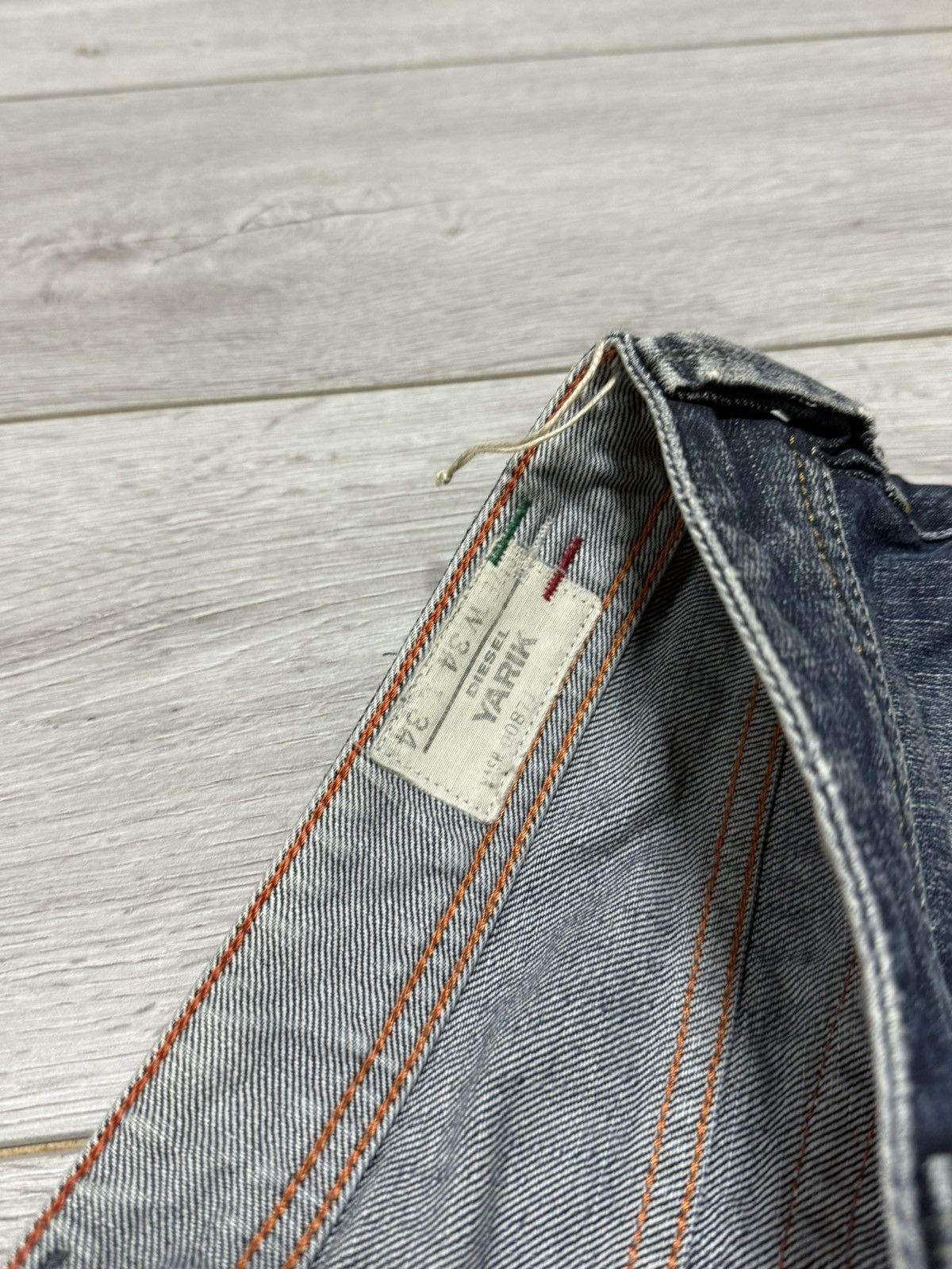 Diesel VINTAGE flare Y2K DIESEL YARIK LOGO DISTRESSED JEANS 34 Size US 34 / EU 50 - 2 Thumbnail