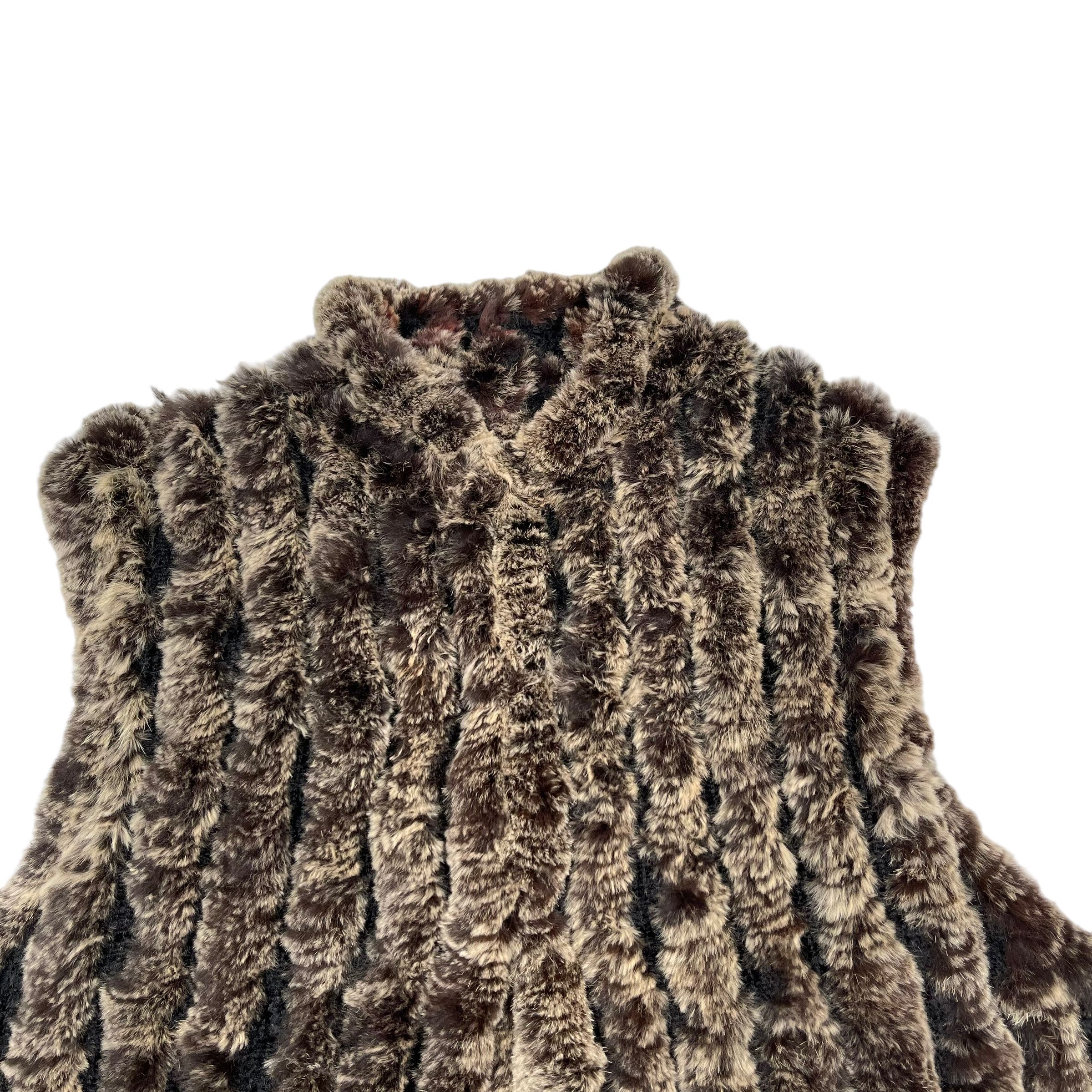 If Six Was Nine × Yasuyuki Ishii Rabbit Fur Mohair Textured 1990s Vest Size US L / EU 52-54 / 3 - 3 Thumbnail