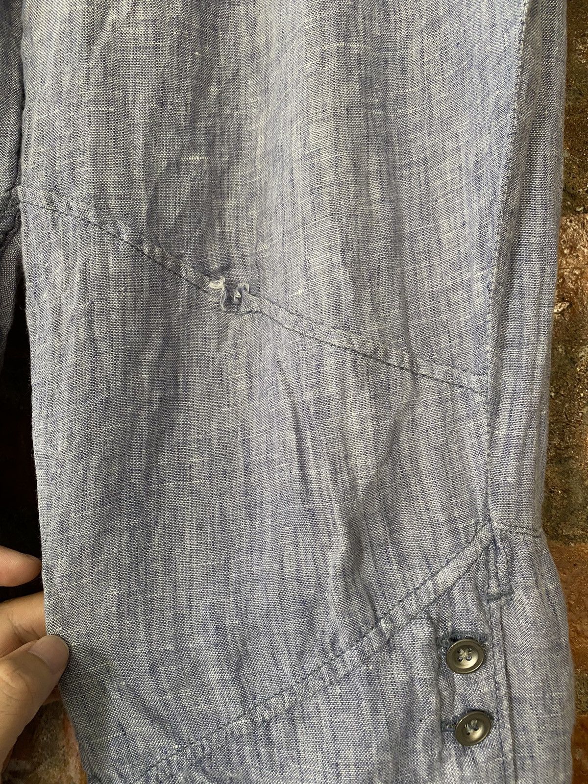 Kapital × Kapital Kountry Vtg Kapital 3/4 linen military pants Size US 32 / EU 48 - 9 Thumbnail