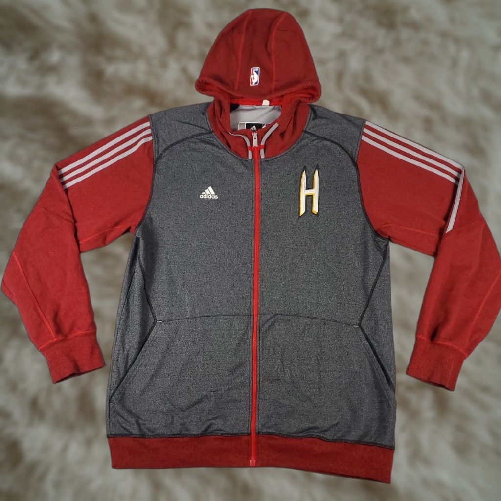 Adidas Adidas Hoodie Houston Rockets Mens 2XL Gray Red Full Zip NBA Jacket Size US XXL / EU 58 / 5 - 1 Thumbnail