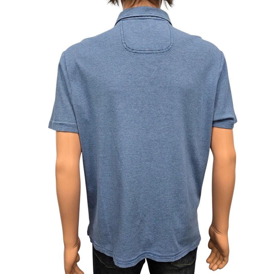 Tommy Bahama TOMMY BAHAMA Pacific Shore Polo Shirt Men M Striped Cotton Size US M / EU 48-50 / 2 - 10 Thumbnail