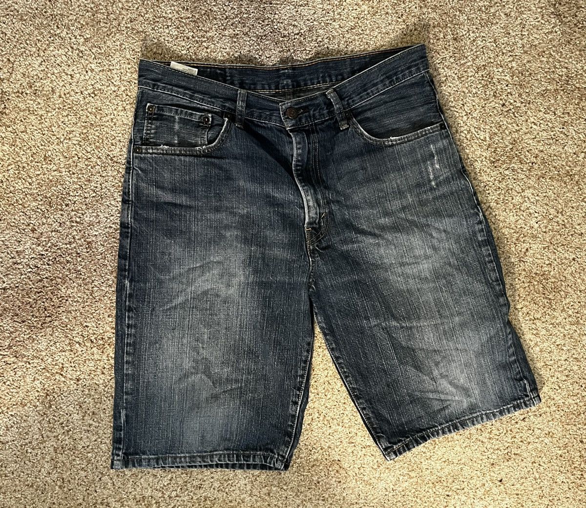Levi's Y2K Pocketless Wash Levi's Baggy Jean Short Size US 32 / EU 48 - 2 Thumbnail
