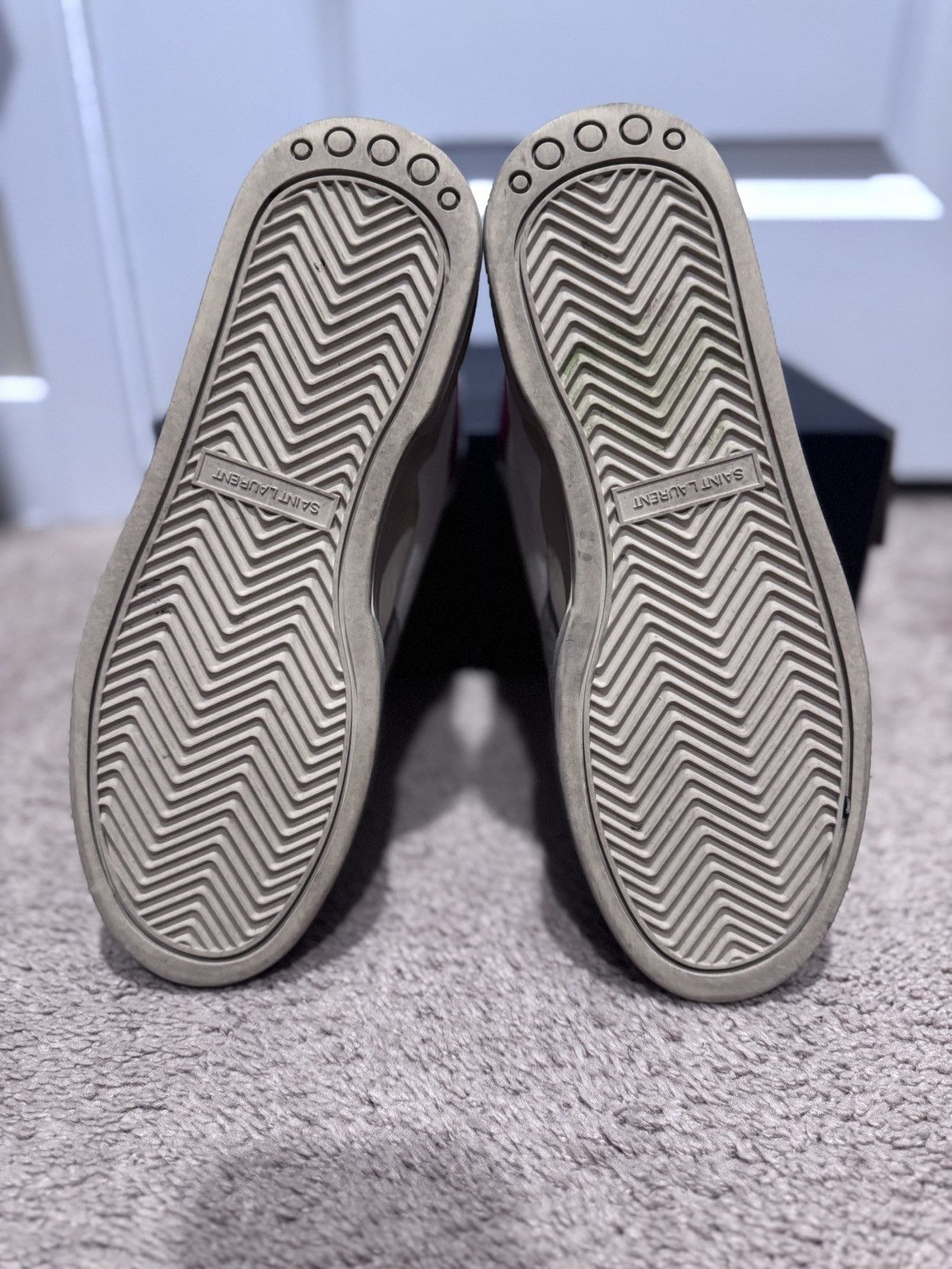 Saint Laurent Paris Saint Laurent High Top Trainers Size US 8.5 / EU 41-42 - 5 Thumbnail