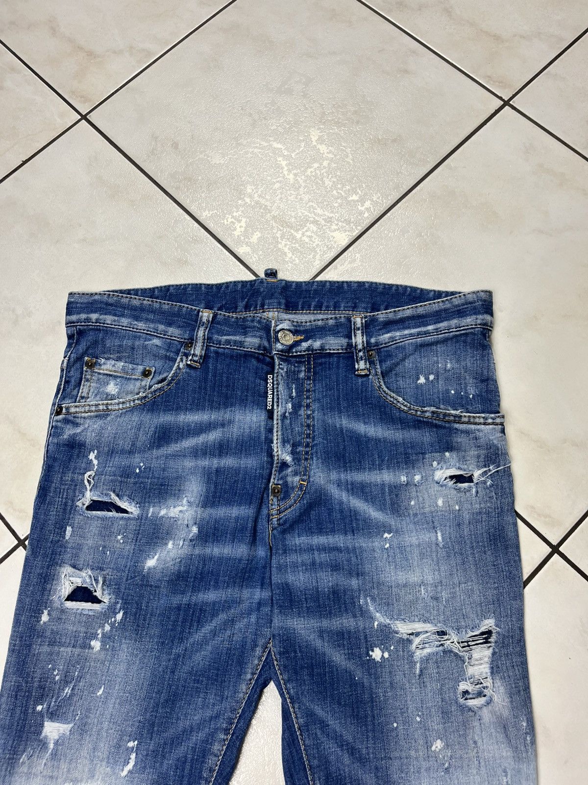 Designer × Dsquared2 Dsquared2 distressed denim skater jeans pants washed ripped Size US 34 / EU 50 - 3 Thumbnail