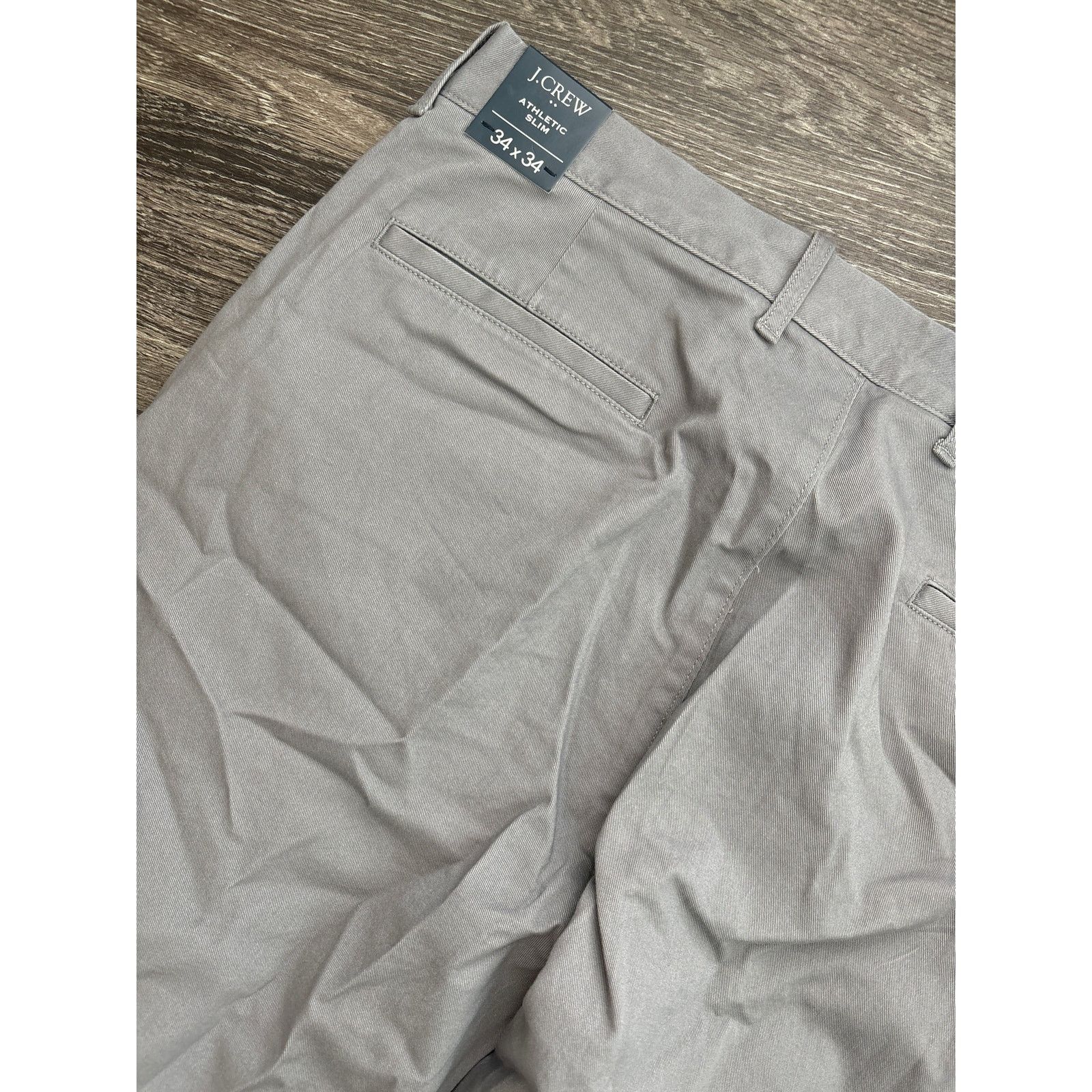 J.Crew NWT J.Crew Athletic Slim Fit Chino Pant Gray Size 34x34 Size US 34 / EU 50 - 8 Thumbnail