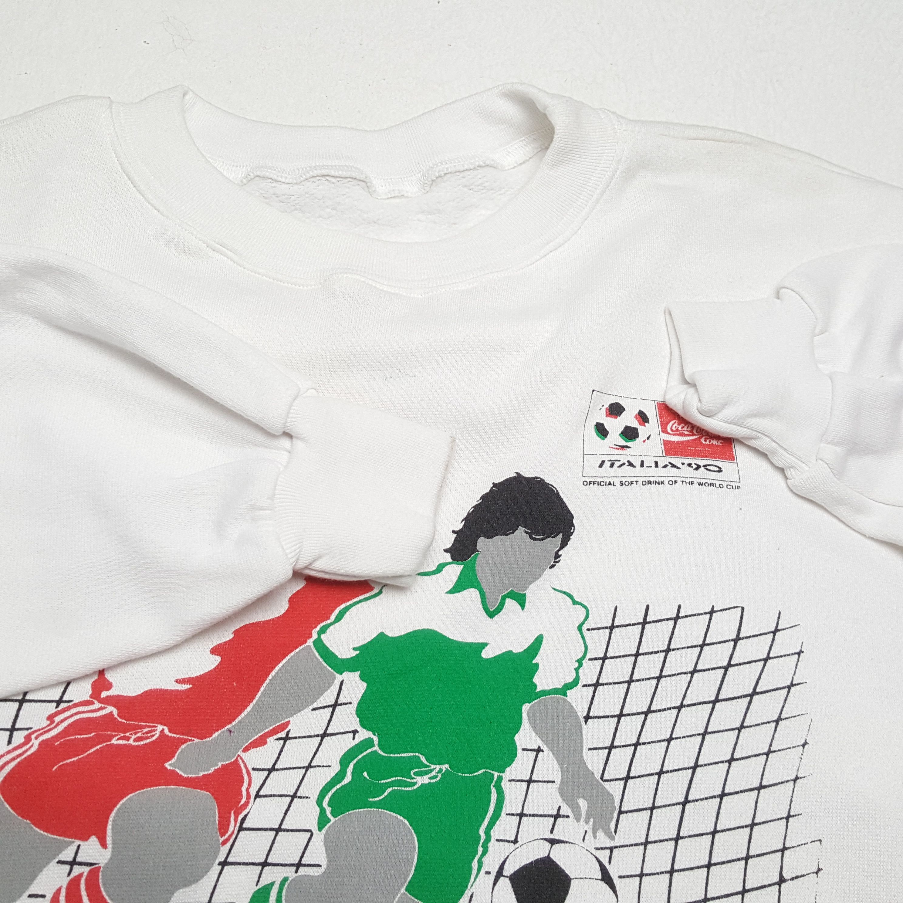 Coca Cola × Vintage Vintage COCA COLA WORLD CUP ITALIA 1990 Promo Sweatshirt Size US XL / EU 56 / 4 - 9 Thumbnail