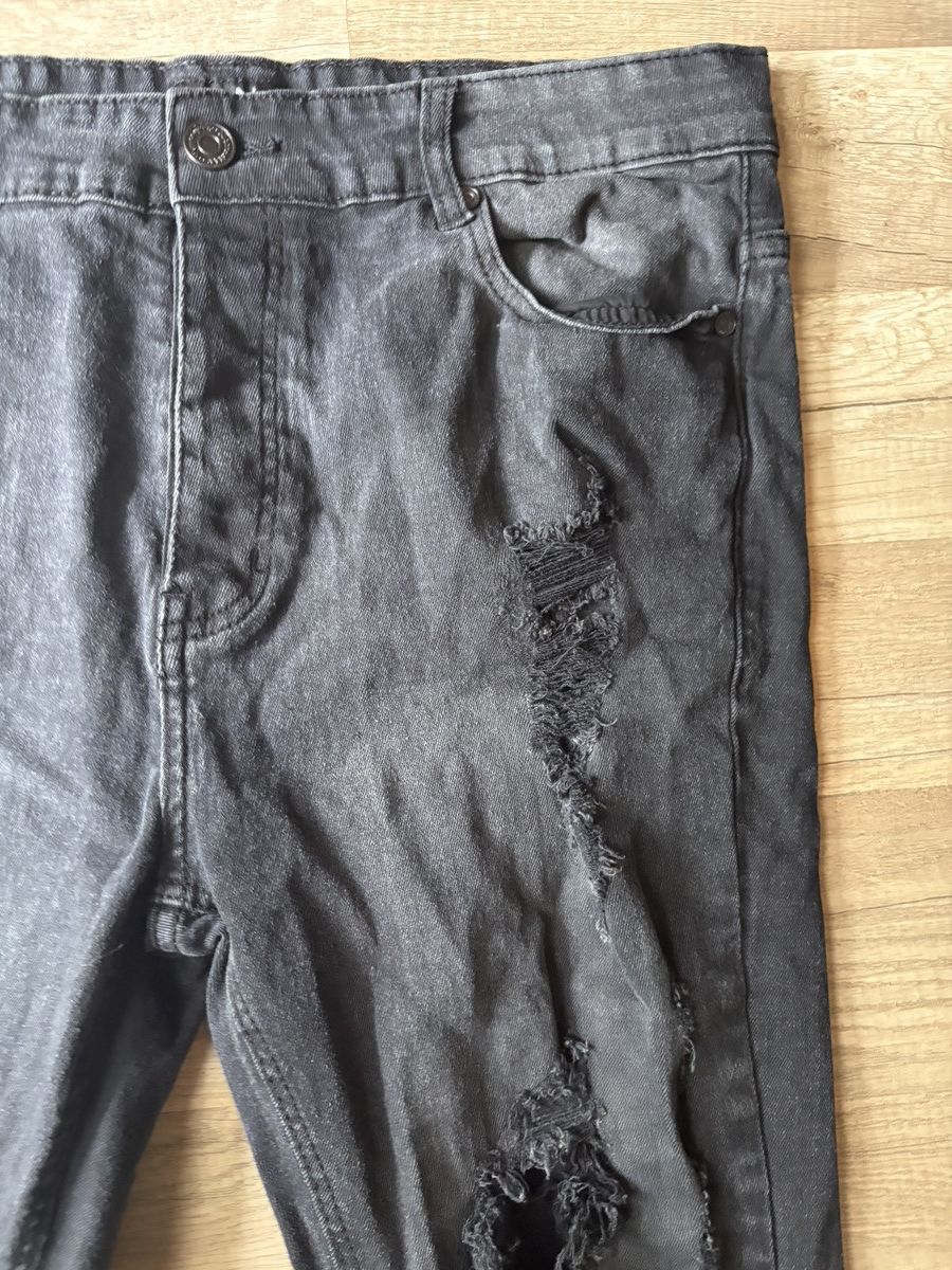 Boohoo BooHooMan Black Skinny Jeans Size US 34 / EU 50 - 5 Thumbnail