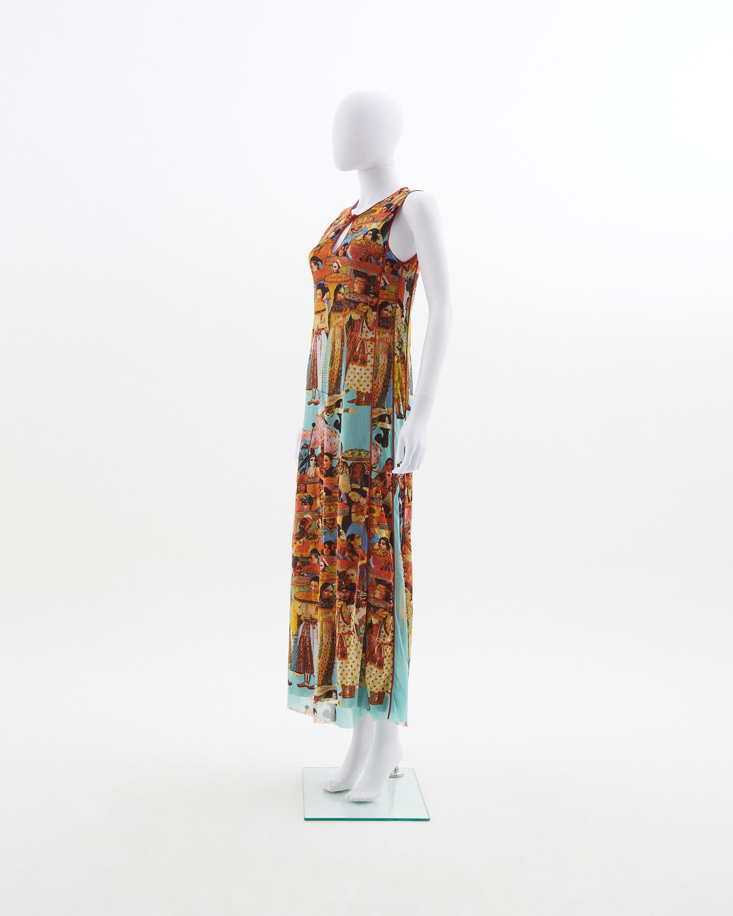 Jean Paul Gaultier Jean Paul Gaultier 90's Asian print mesh maxi dress Size S / US 4 / IT 40 - 2 Thumbnail