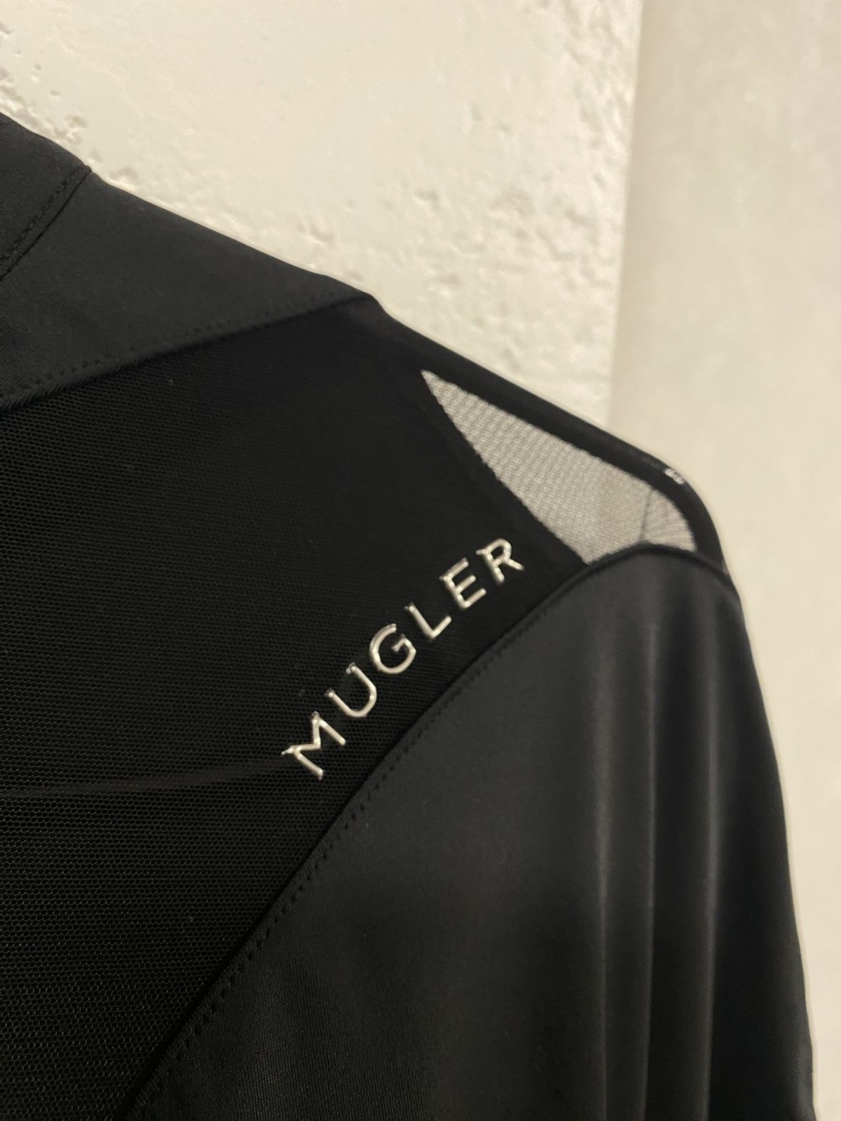 H&M × Mugler Mugler X H&M Rare Black Mesh Panel Bodysuit Size L / US 10 / IT 46 - 2 Thumbnail
