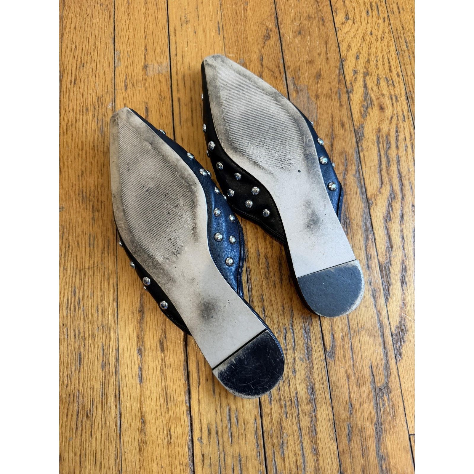 Steve Madden Steve Madden Shoes Size 7 Black Studded Pointed Toe Slide Size US 7 / IT 37 - 4 Thumbnail