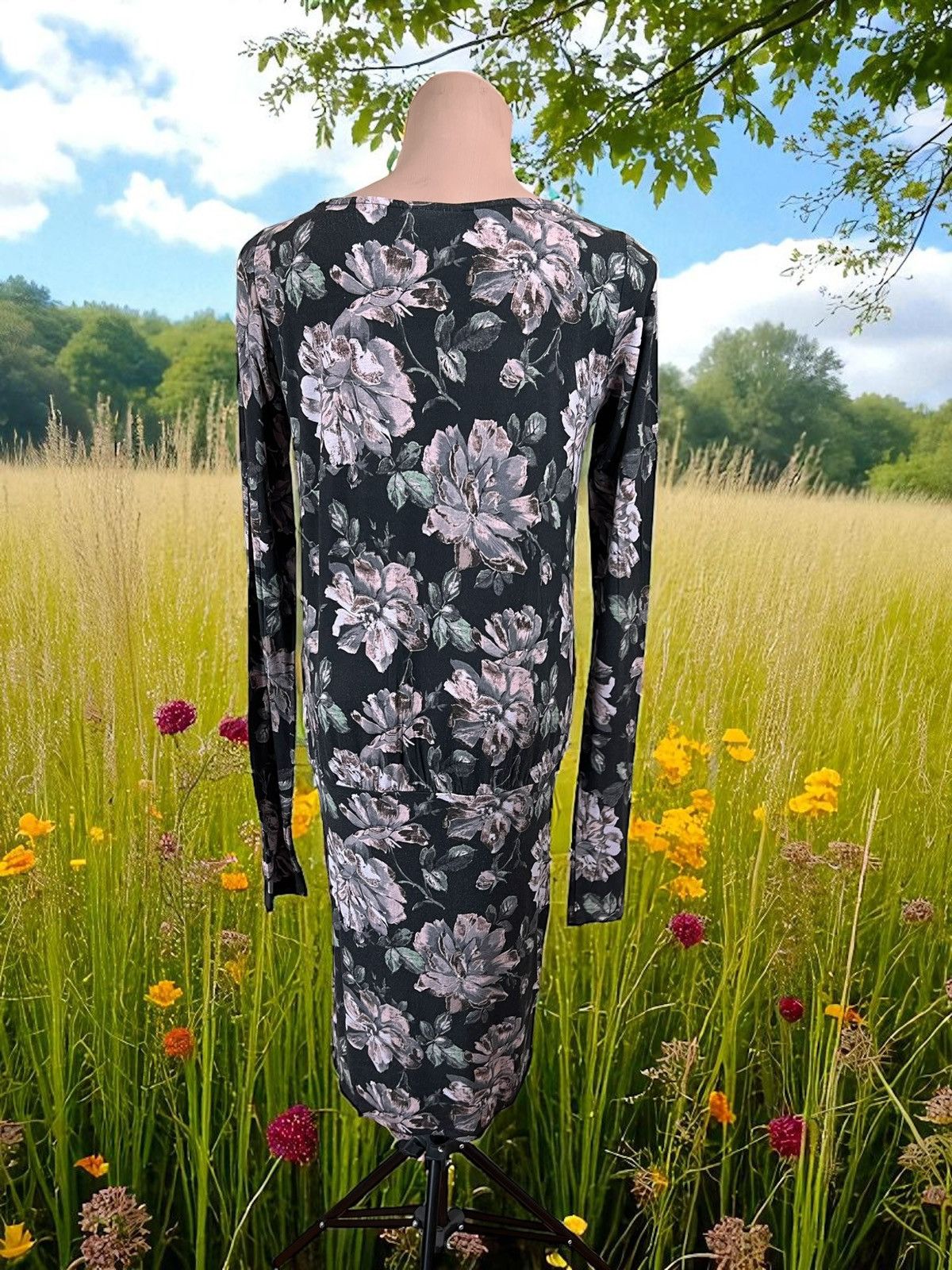 Ganni Ganni Svietlana dress size S viscose elastane Size S / US 4 / IT 40 - 3 Thumbnail