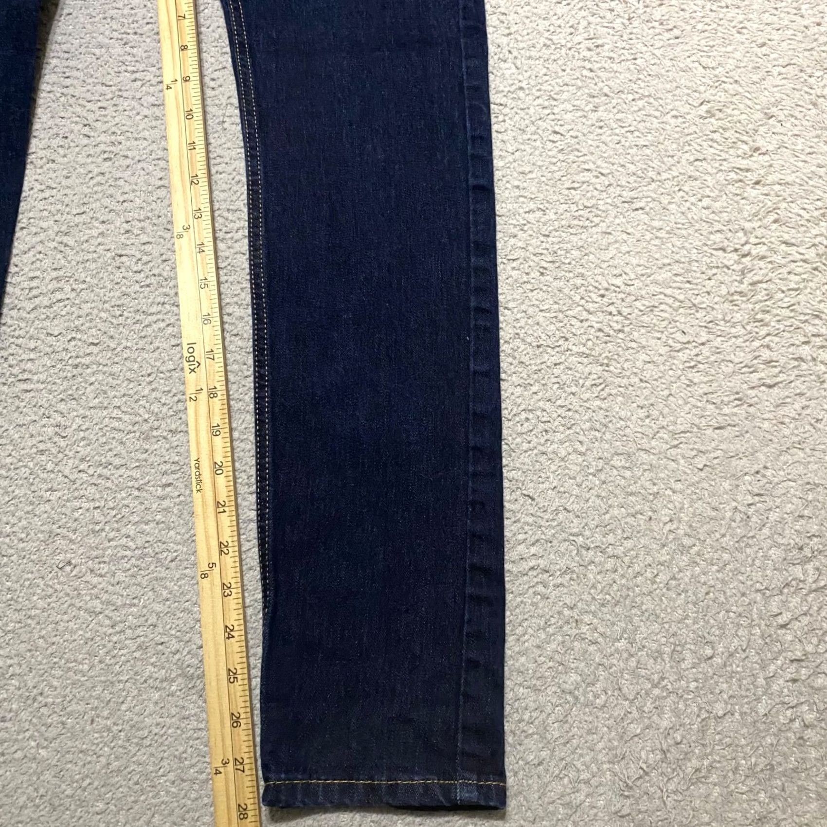 Levi's Levi's 510 Jeans Mens Slim Skinny 27x30 Blue Denim Dark Wash 5-Pocket Stretch Mid Rise Size US 27 - 6 Thumbnail