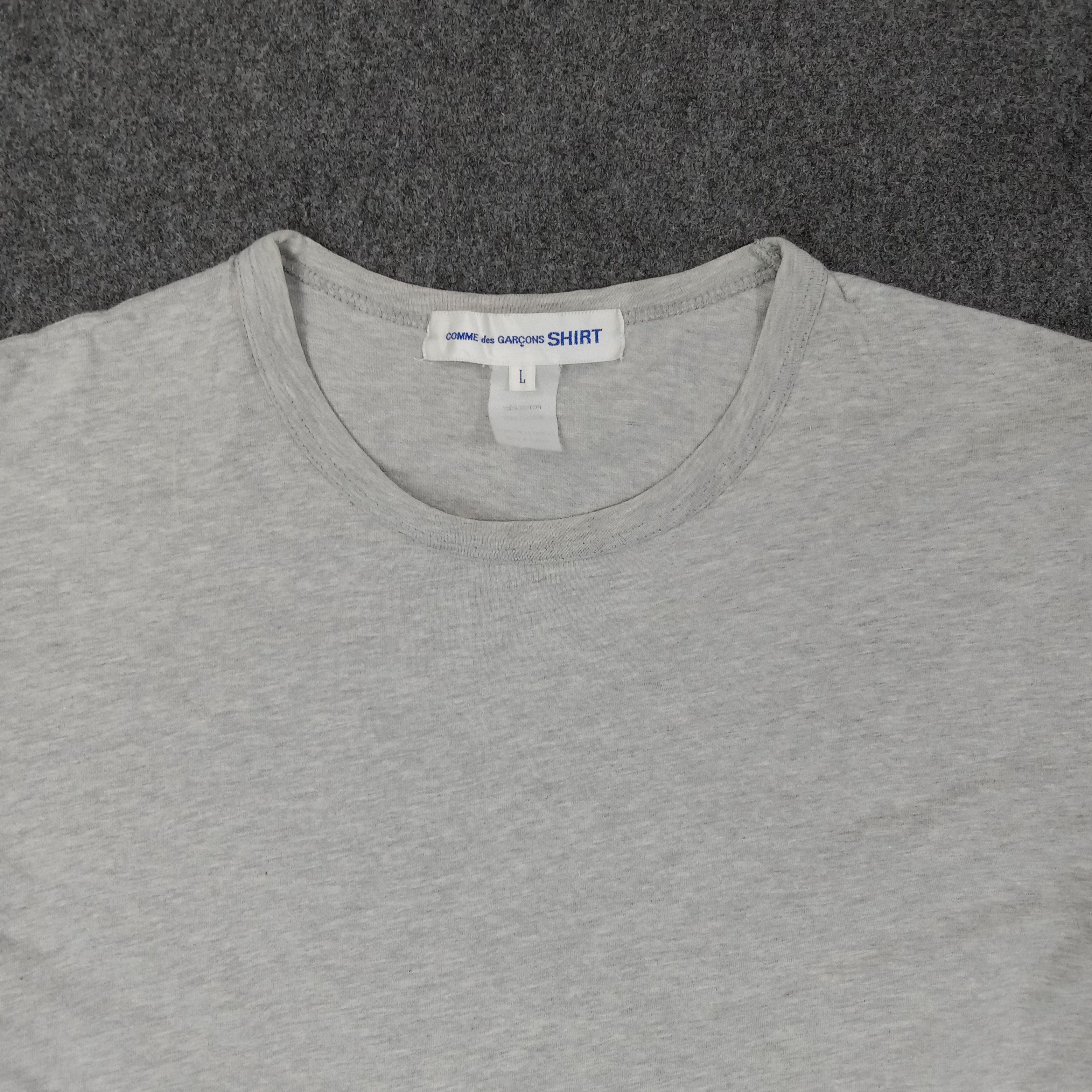 Comme des Garcons SHIRT Comme des Garcons Japanese Designer Plain Tshirt C239N17 Size US L / EU 52-54 / 3 - 2 Thumbnail