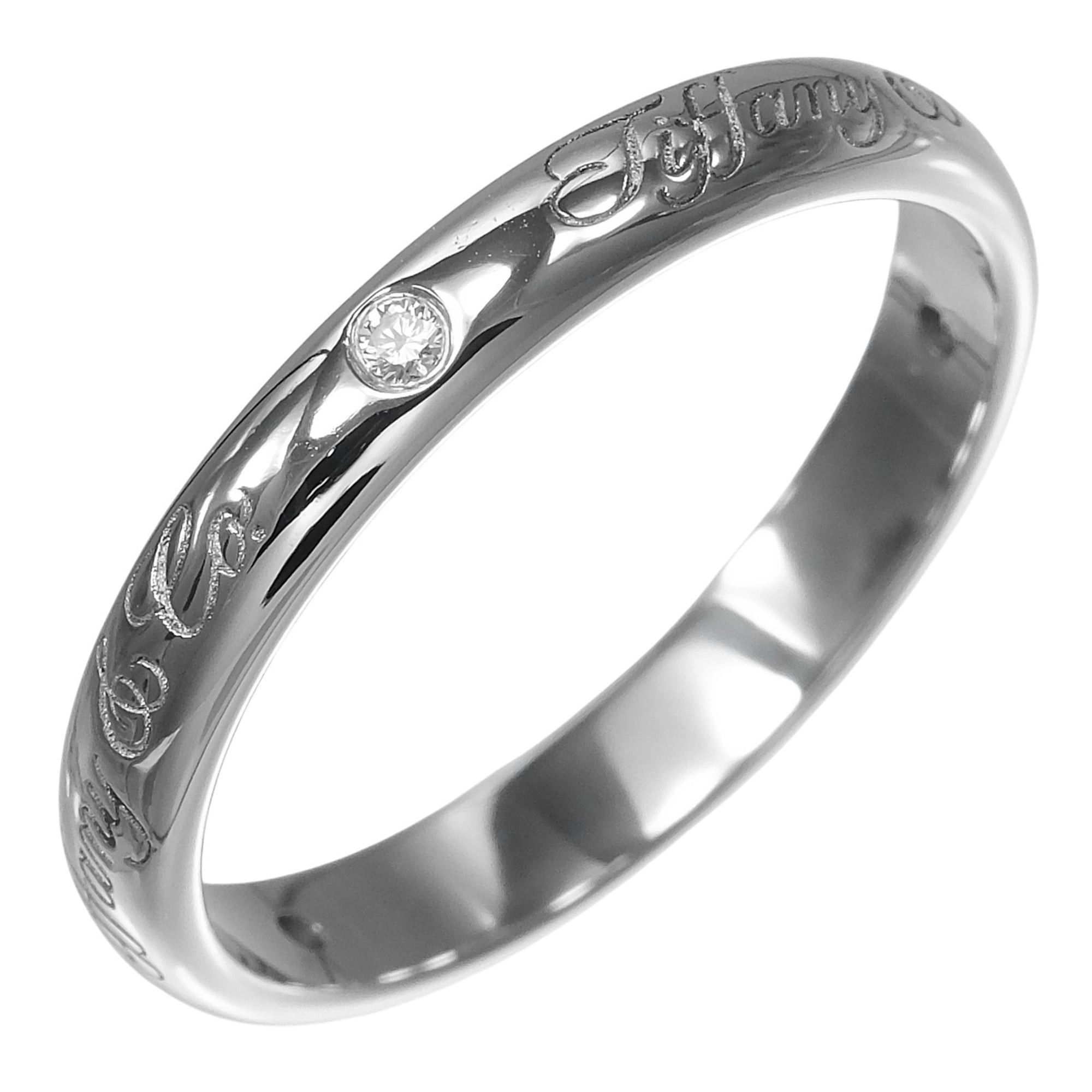 Tiffany & Co. Tiffany & Co. Notes Lucida Ring, Size 12, Platinum 950, 3 Diamonds, Approx. 4.1g. Size ONE SIZE - 1 Thumbnail