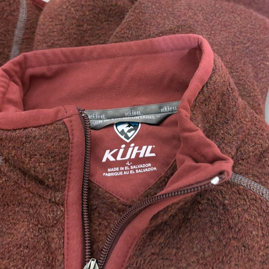 Kuhl Kuhl Alfpaca Fleece Jacket L Full Zip Sherpa Burgundy Red EU Size L / US 10 / IT 46 - 3 Thumbnail