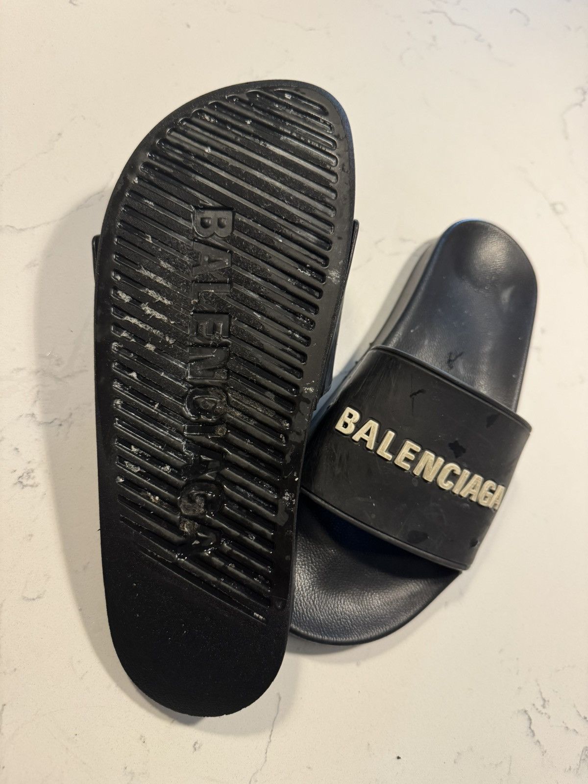 Balenciaga Balenciaga Rubber Flip Fliops Size US 10 / EU 43 - 2 Thumbnail
