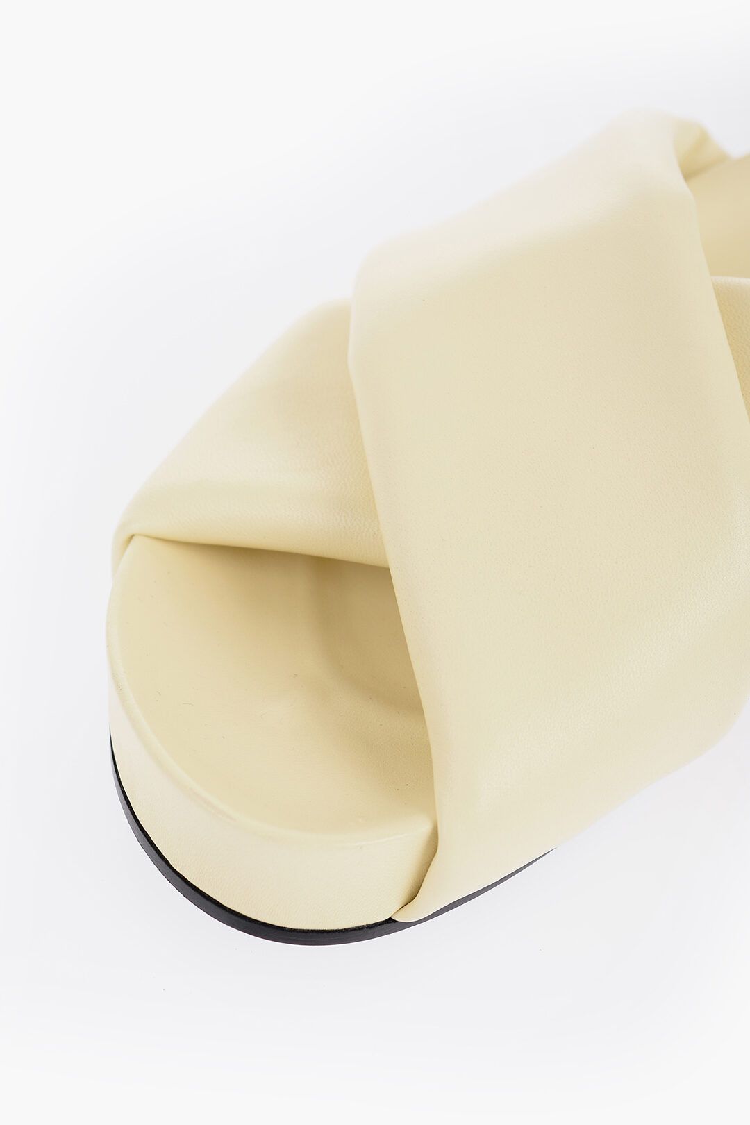 Jil Sander og1mm1225 Criss Cross Designed Leather Sandals in Yellow Size US 5 / IT 35 - 4 Thumbnail