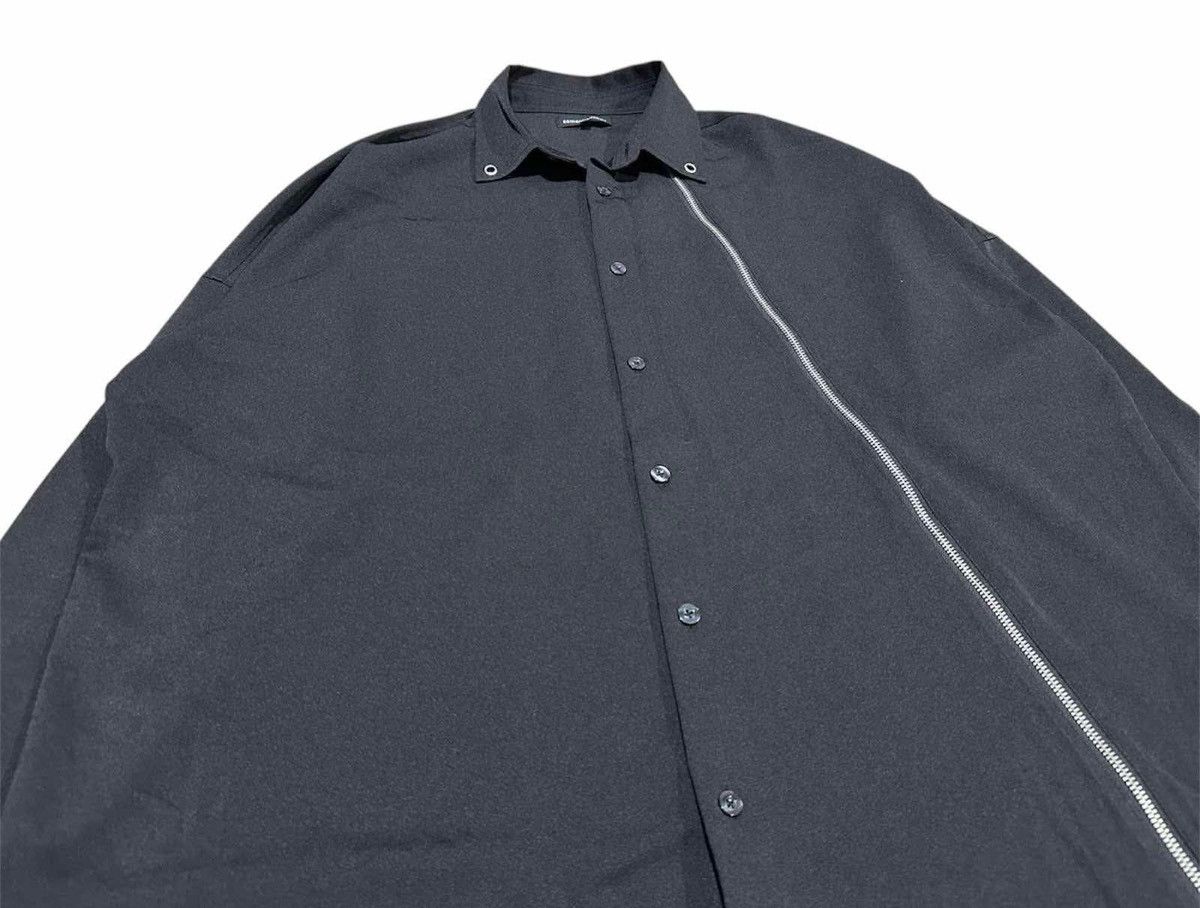 semanticdesign 🔥Rare Semantic Design Diagonal Zipper Shirt Black Goth Punk Size US L / EU 52-54 / 3 - 4 Thumbnail