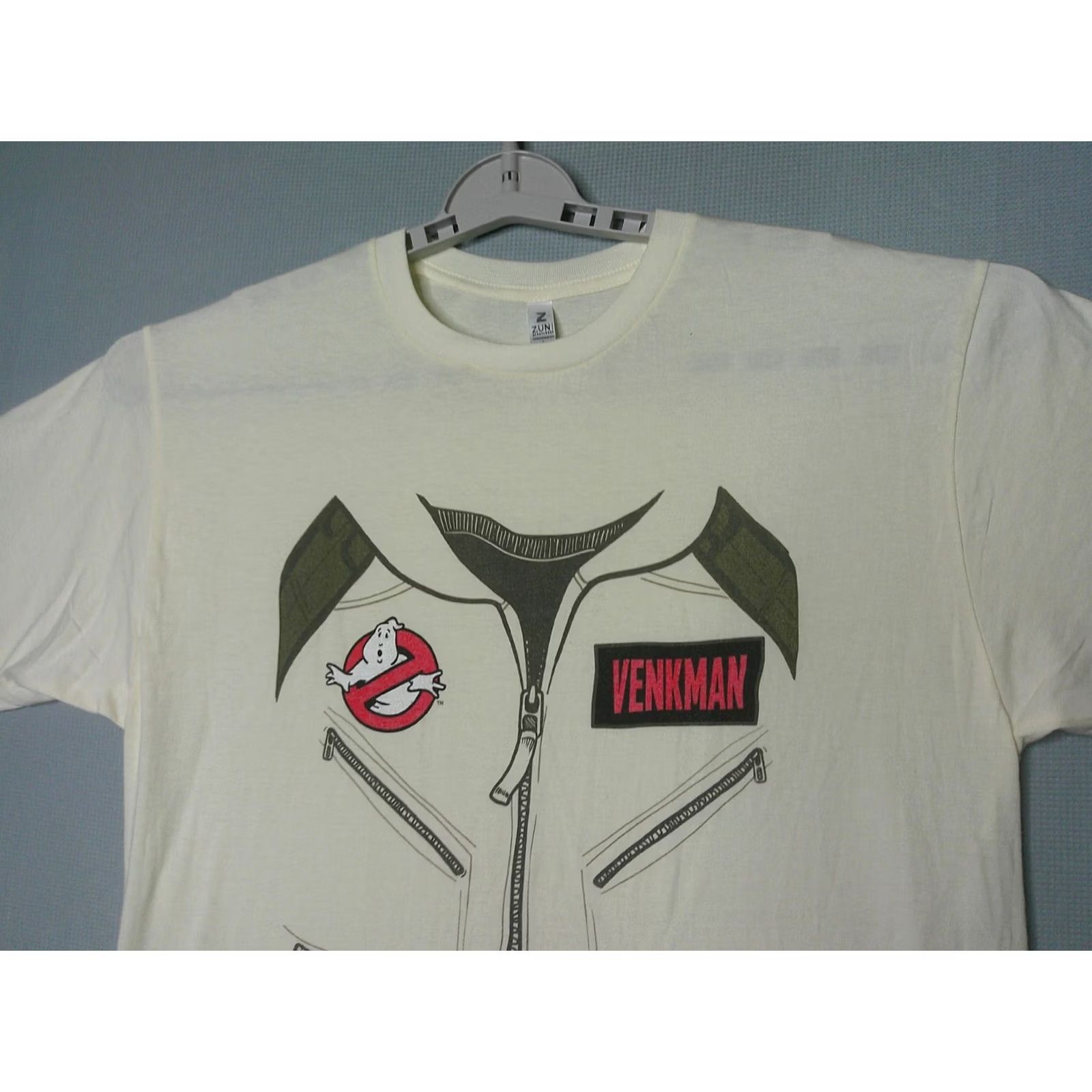 Vintage VINTAGE Ghost Busters Uniform T Shirt Mens Large Tan Peter Venkman Costume Dress Up Kool? Size 42R - 3 Thumbnail
