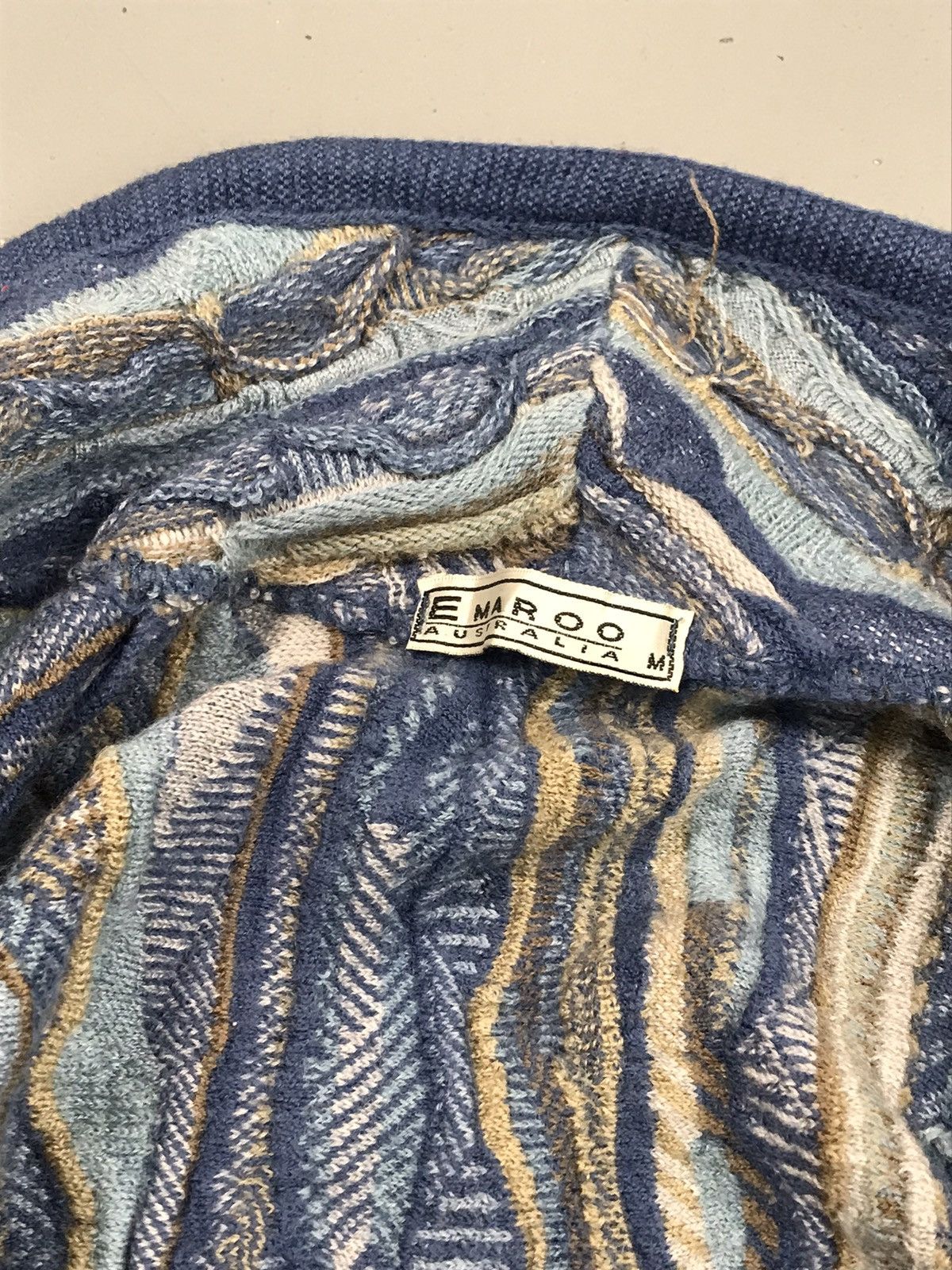 Designer × Vintage Vintage emaroo 3D knitting cardigan Size US M / EU 48-50 / 2 - 3 Thumbnail
