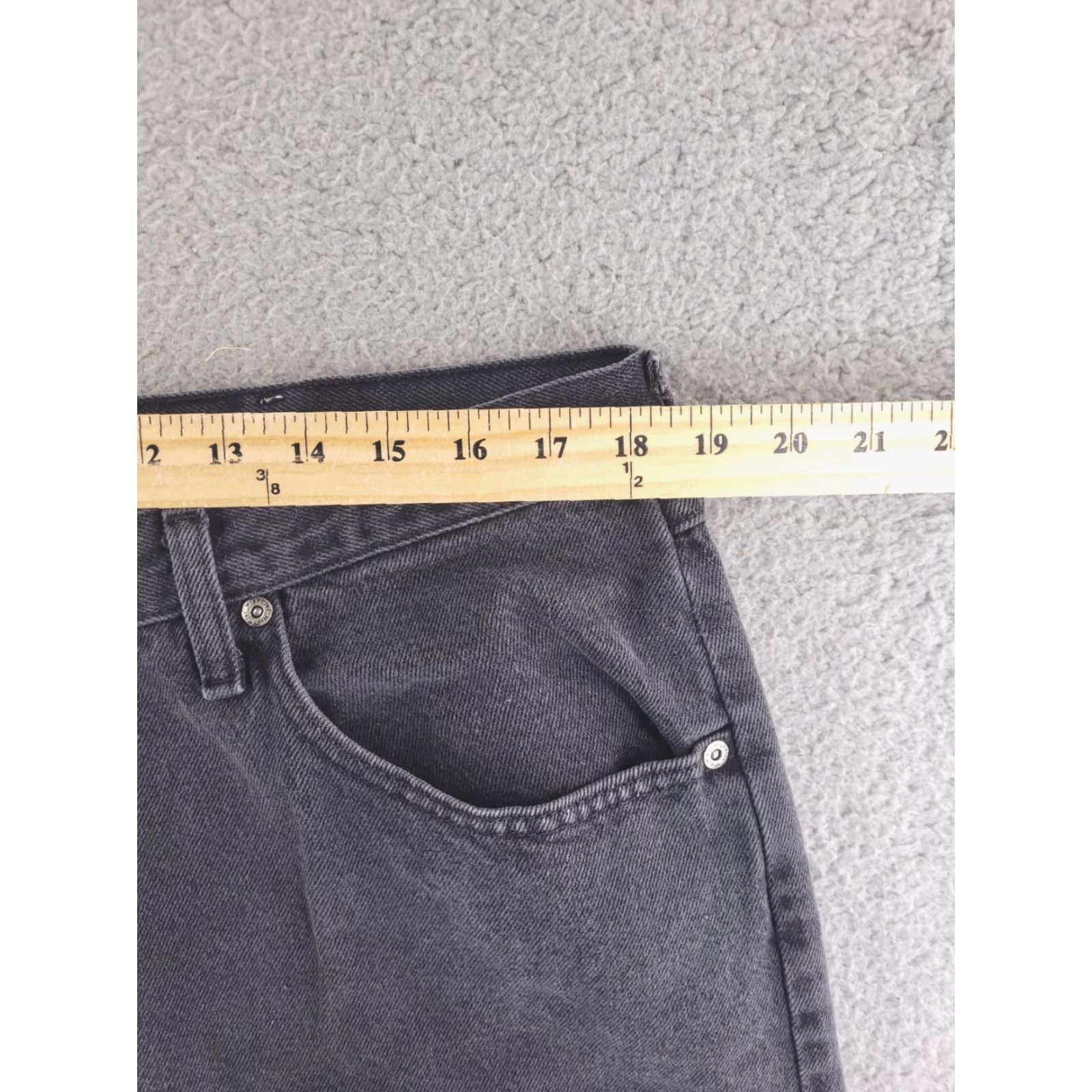 Wrangler VINTAGE Wrangler Jeans Mens 36x33 Black Distressed Faded Work Jeans Straight 36 Mens Black Distressed Work Jeans Size US 36 / EU 52 - 5 Thumbnail