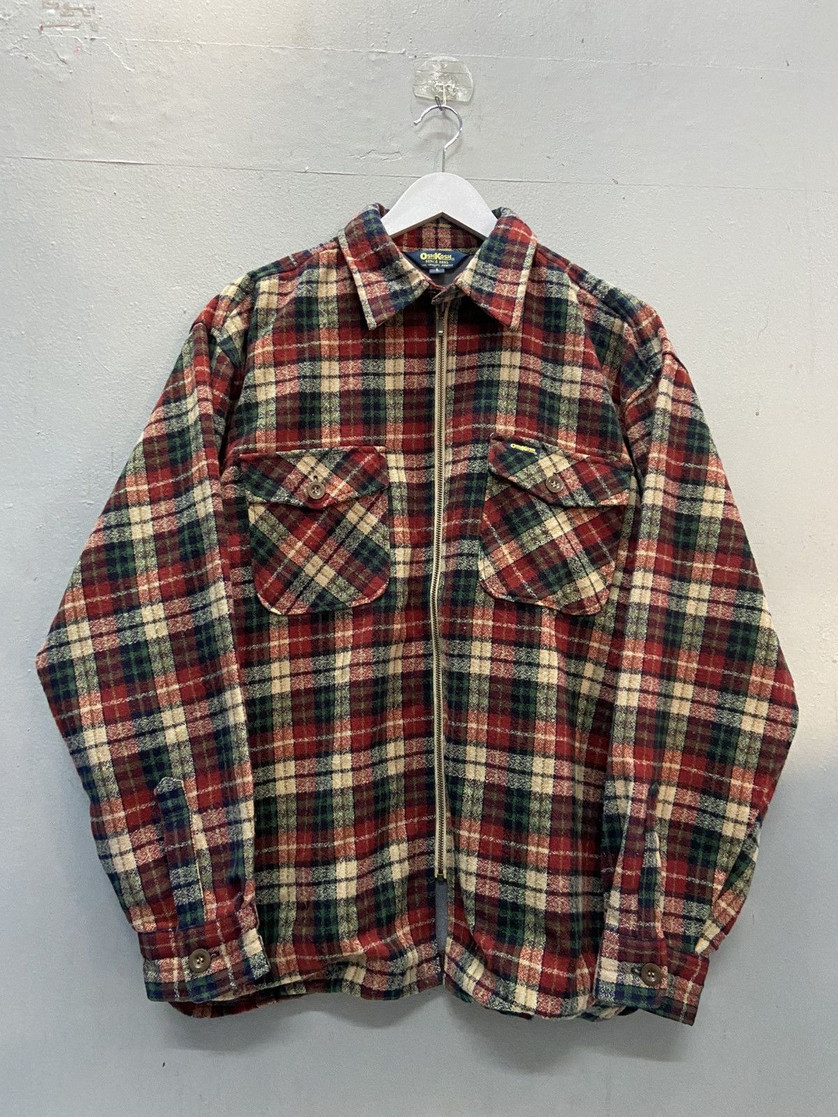 Oshkosh VINTAGE OSHKOSH FLANNEL WOOL JACKET Size US L / EU 52-54 / 3 - 1 Thumbnail