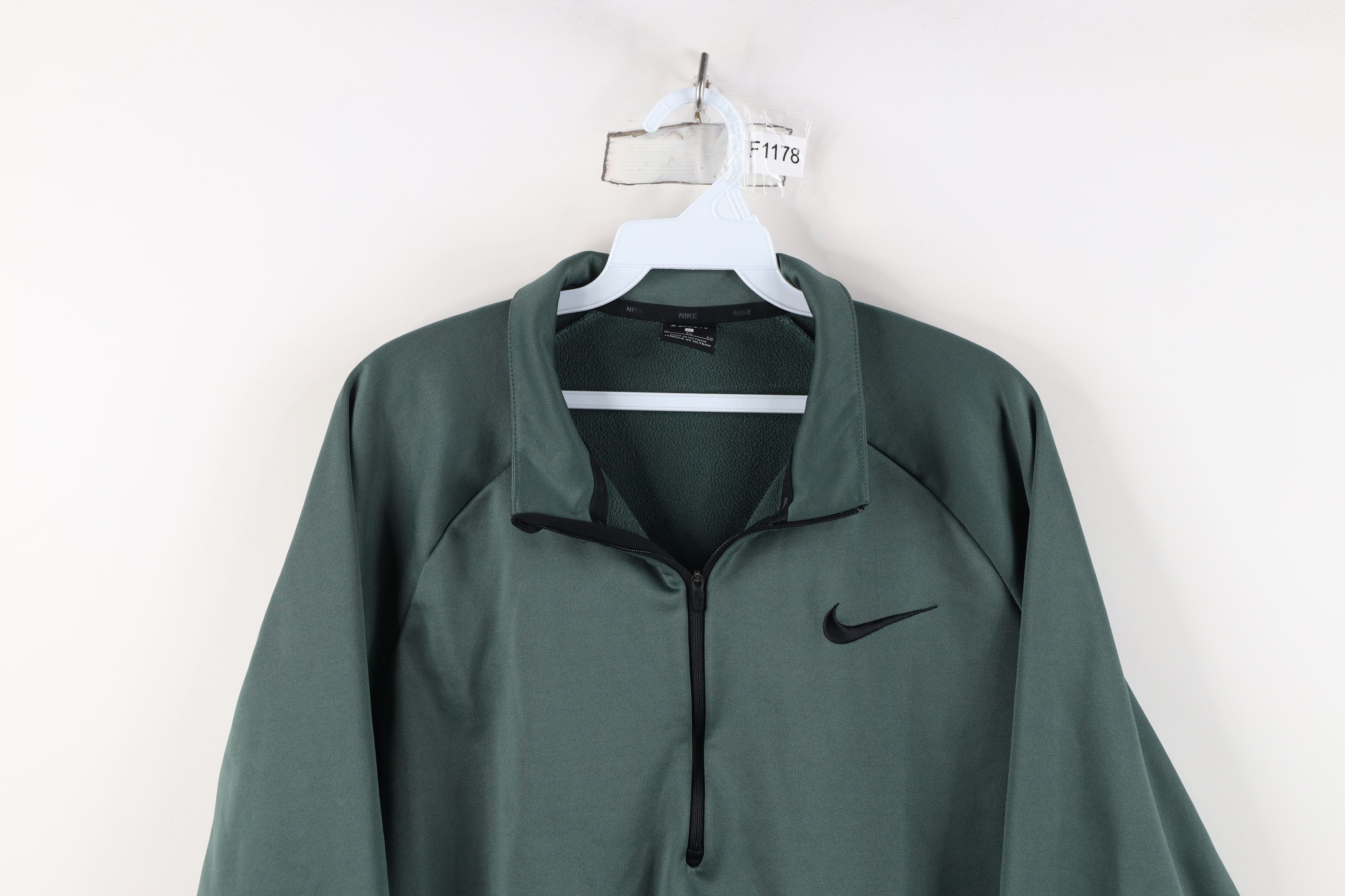 Nike Nike Scott Big Swoosh Half Zip Pullover Sweatshirt Green Size US XL / EU 56 / 4 - 2 Thumbnail