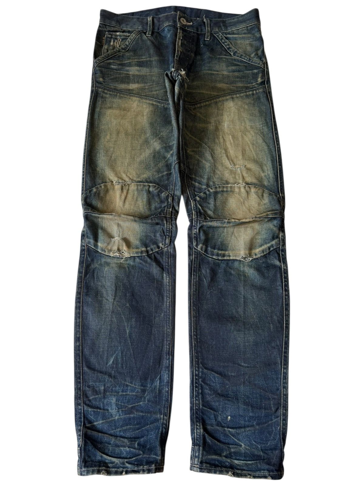 G-Star Vintage G Star Mud Wash Distressed Jeans Size US 32 / EU 48 - 1 Thumbnail