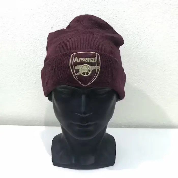 Vintage Arsenal Small Logo Beanie Hat Size ONE SIZE - 2 Thumbnail