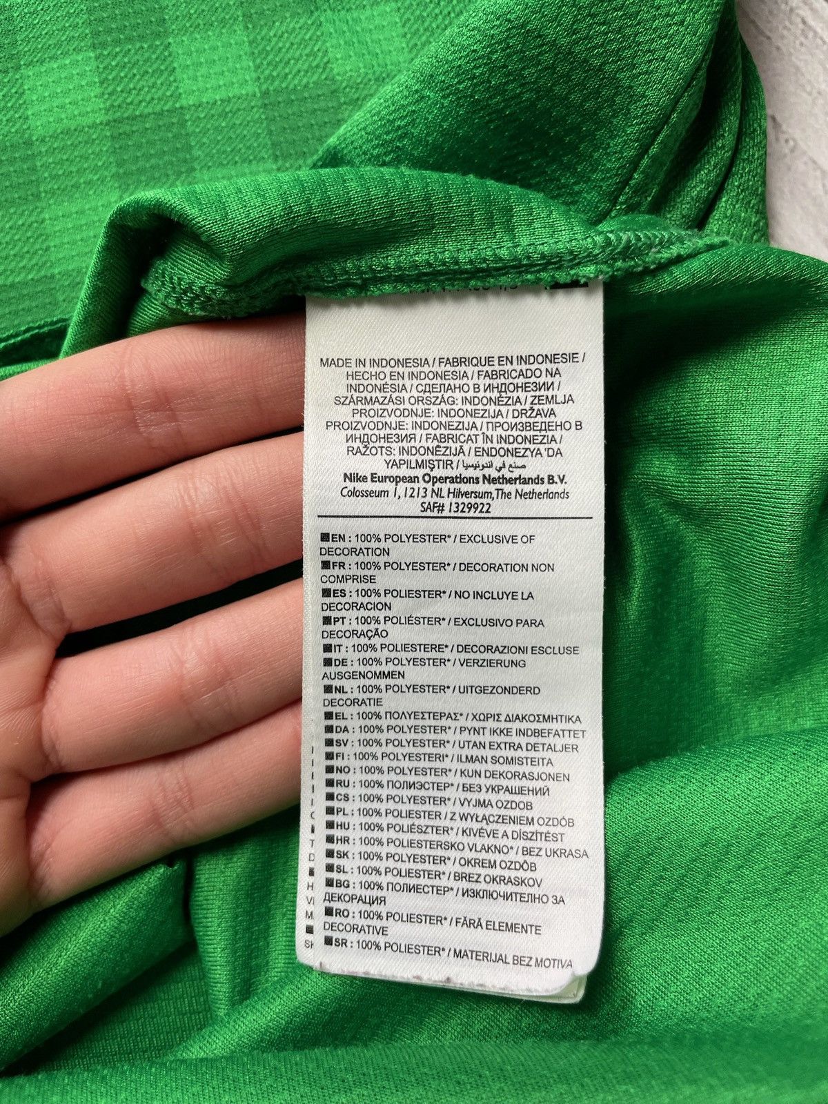 Nike Vintage Nike Manchester United Goalkeeper jersey green rare Size US XL / EU 56 / 4 - 6 Thumbnail