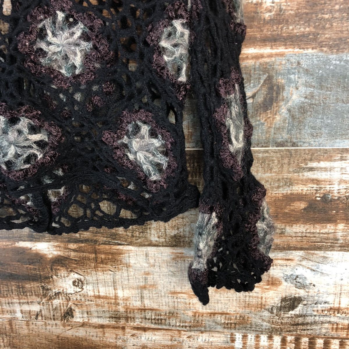 Seditionaries DL Wonder Land crochet meshnet Black Knitwear #C747 Size S / US 4 / IT 40 - 14 Thumbnail