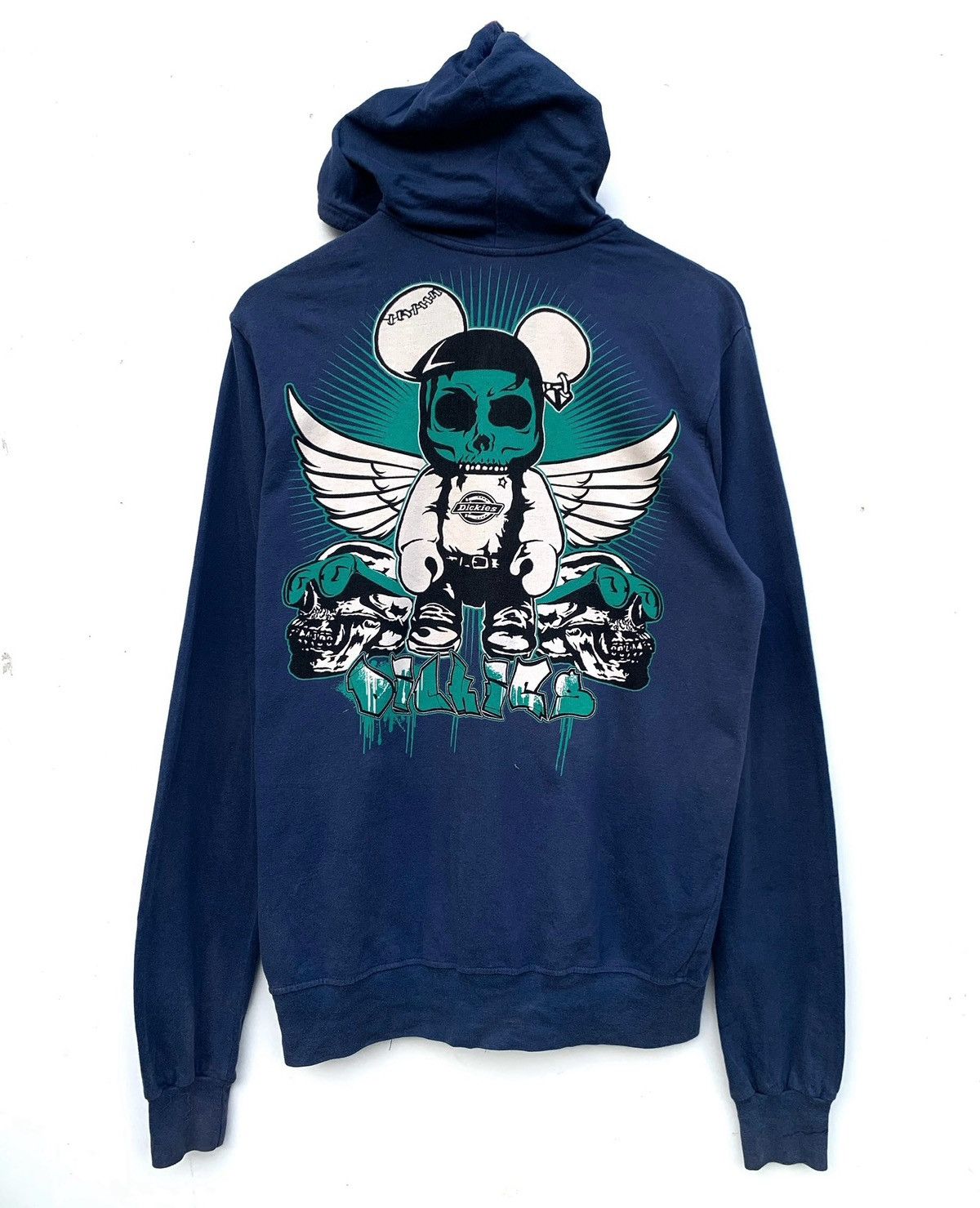 image of Vintage Dickies Zip Up Hoodie in Blue, Men's (Size Medium)